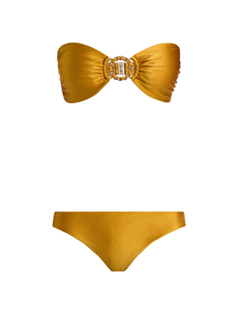 Zimmermann Women's Roselight Chain-trim Bikini In Yellow