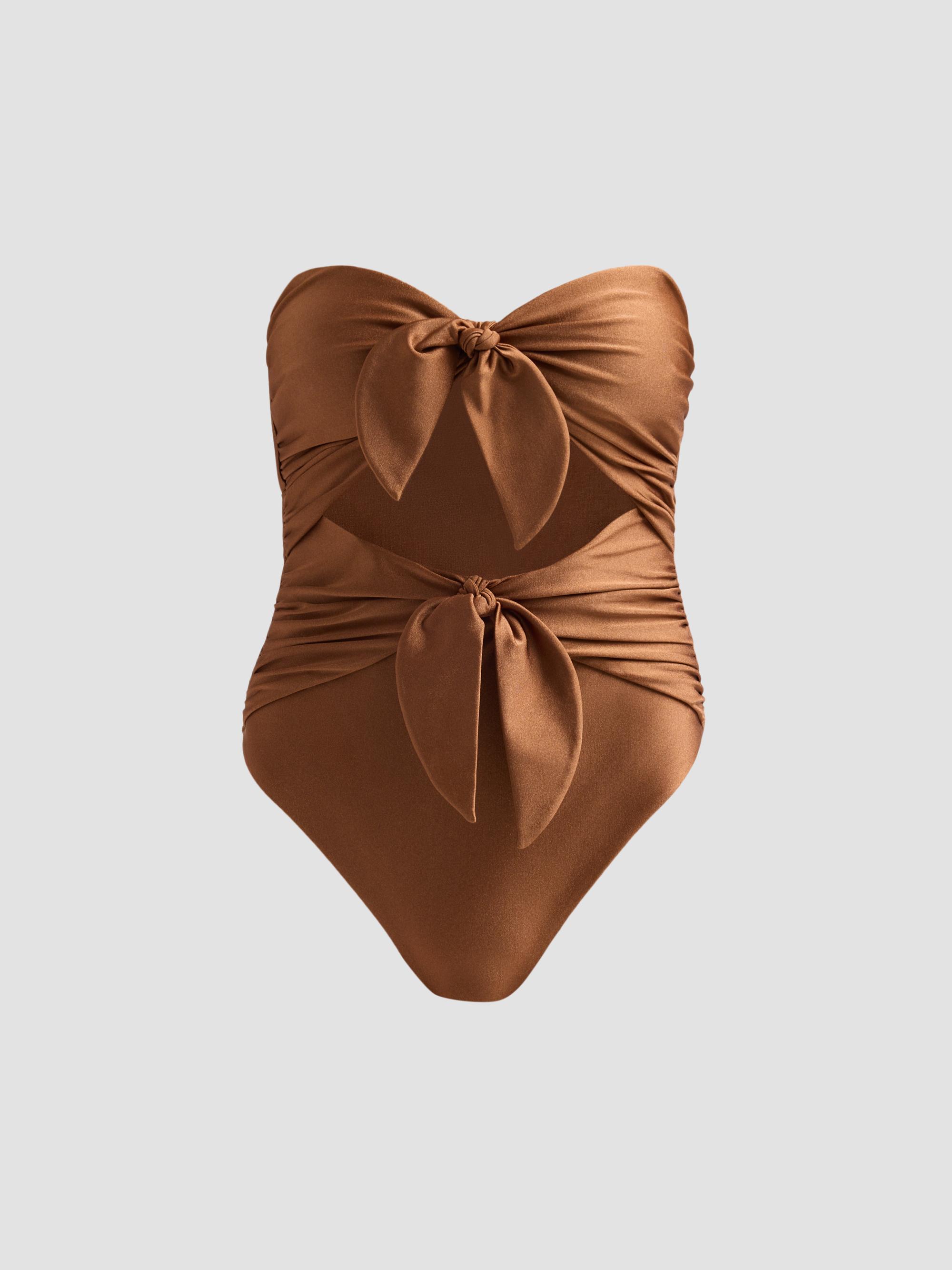 Zimmermann Coco Wire-Front One-Piece Swimsuit | Saks Fifth Avenue