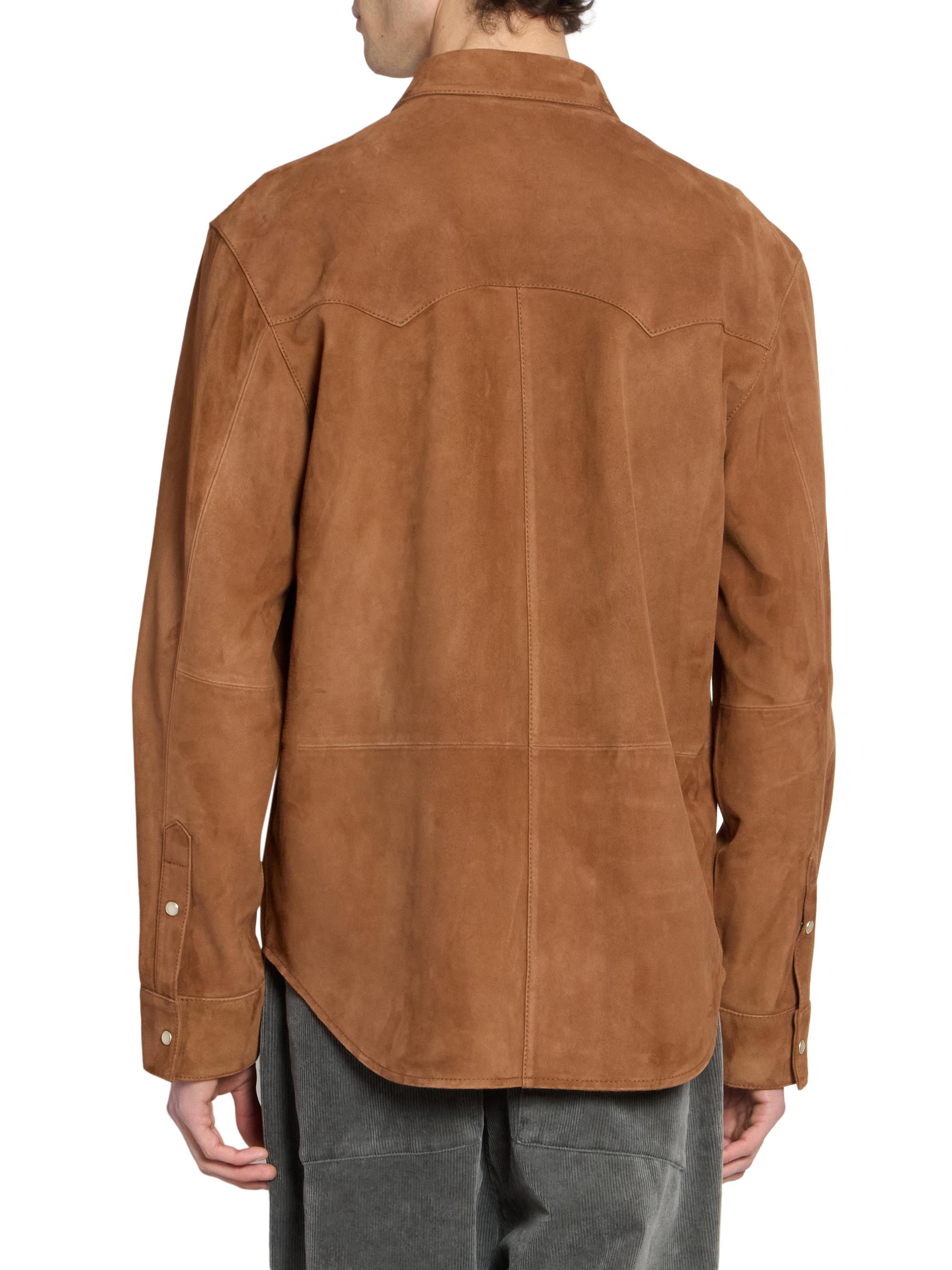 Officine Générale Men's Marshall Suede Shirt Jacket - Deer | Thumbnail 5