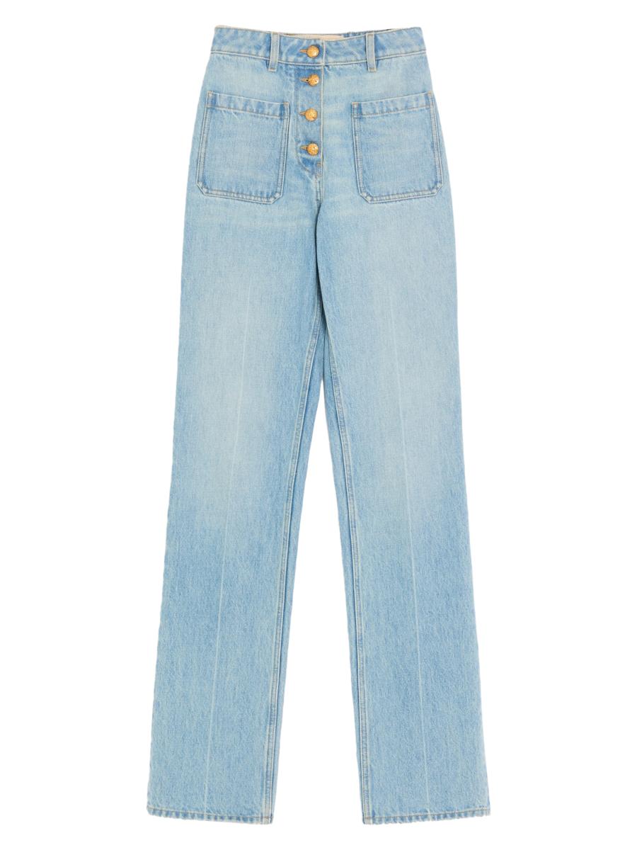 Valentino Women's Denim Pants In Blue