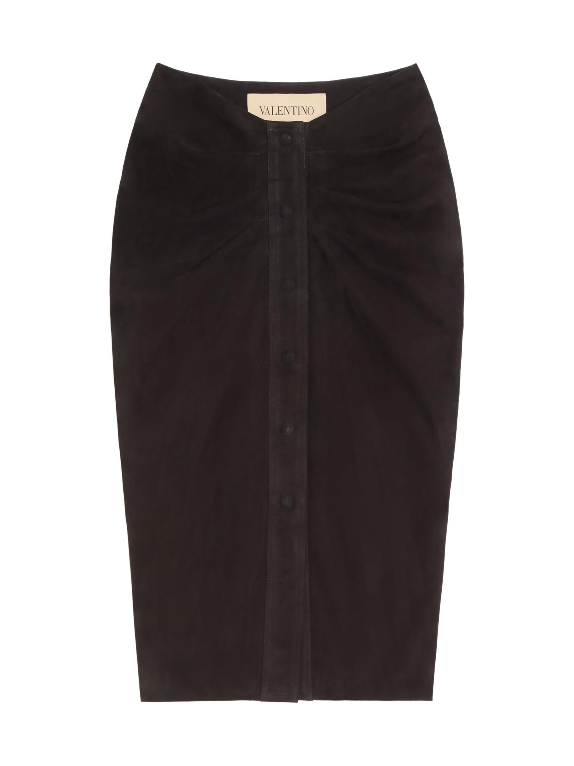 Valentino Garavani Women's Suede Skirt - Black
