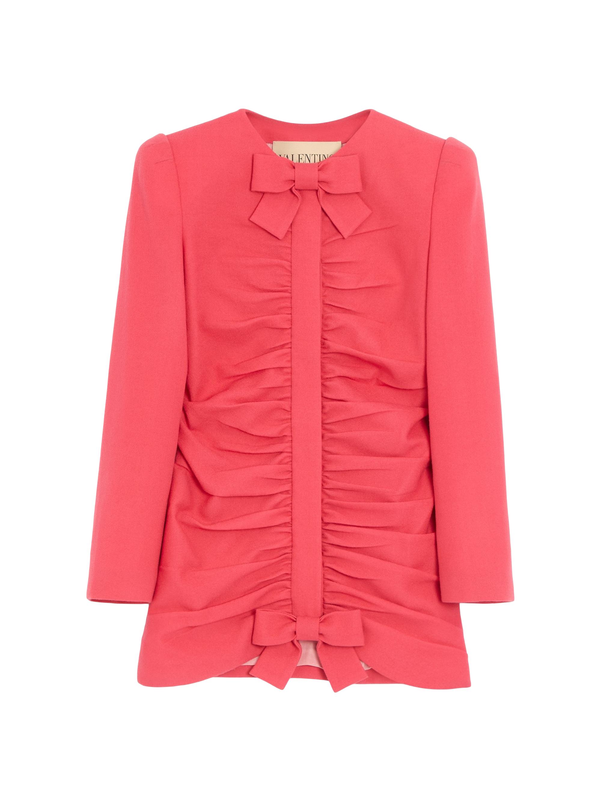 Valentino Garavani Women's Crispy Light Wool Jacket - Coral