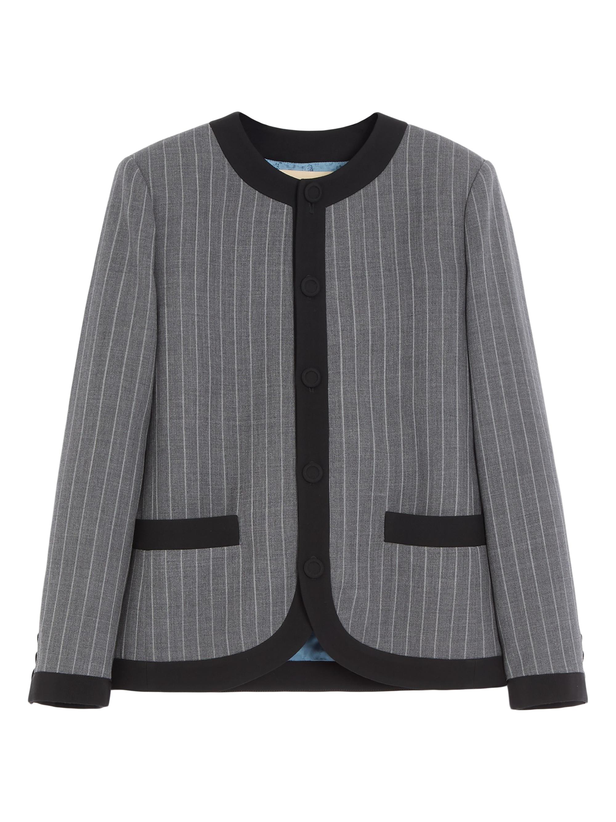 Valentino Garavani Men's Pinstripe Jacket - Grey
