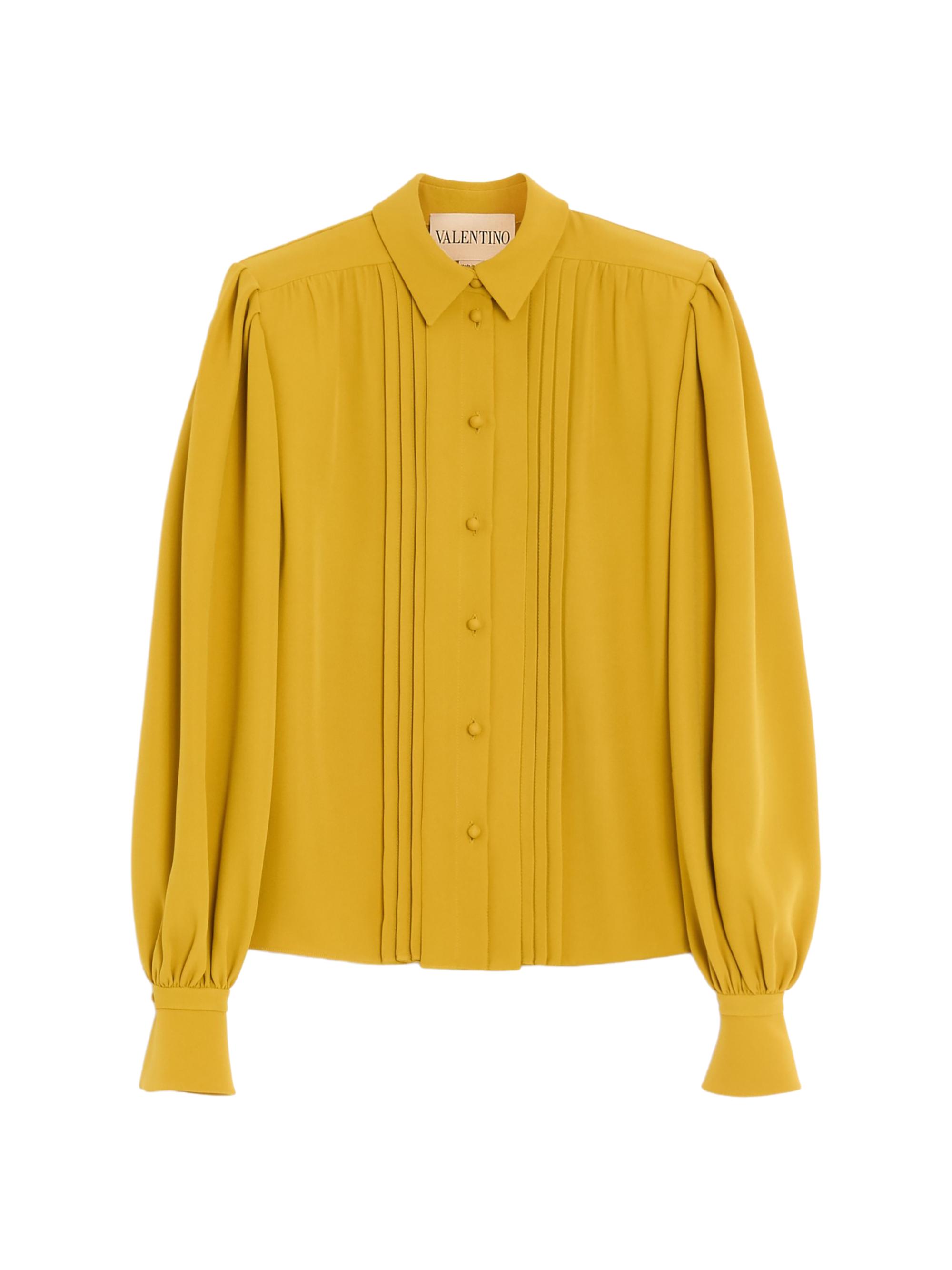 Valentino Garavani Women's Cady Couture Shirt - Yellow