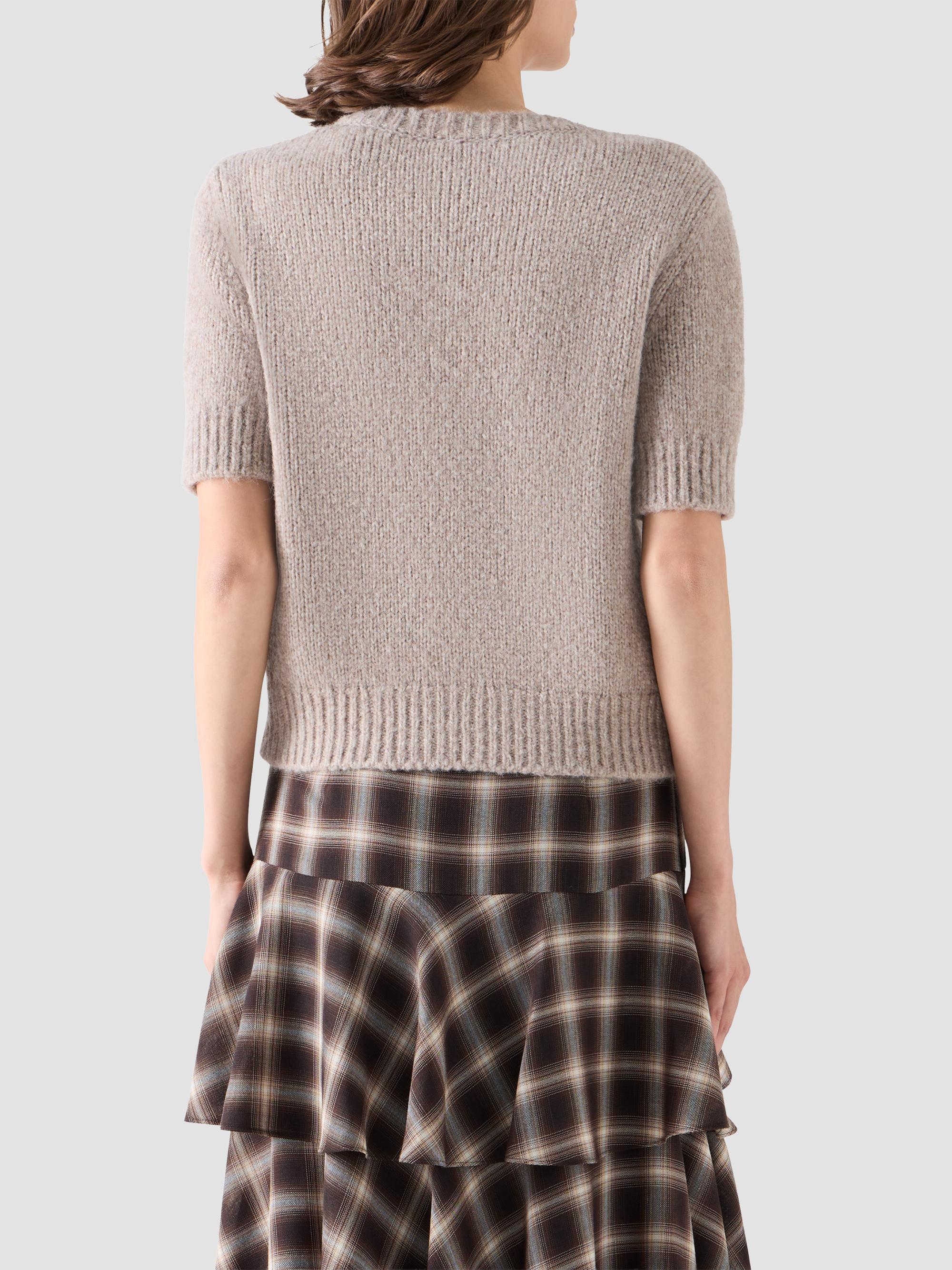 Akris punto Women's Fluffy Alpaca Crewneck Sweater - Oat | Thumbnail 3