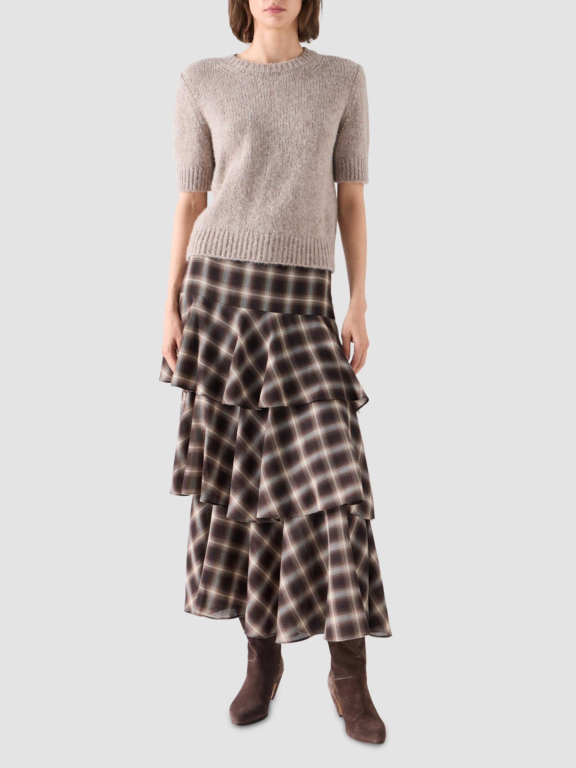 Akris punto Women's Fluffy Alpaca Crewneck Sweater - Oat | Thumbnail 2