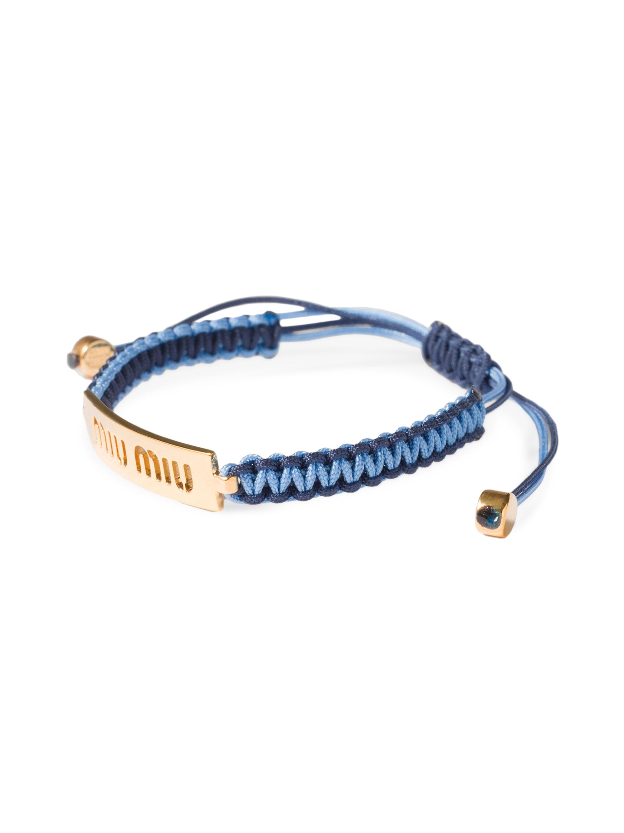 Miu Miu Cotton and Metal Bracelet | Saks Fifth Avenue