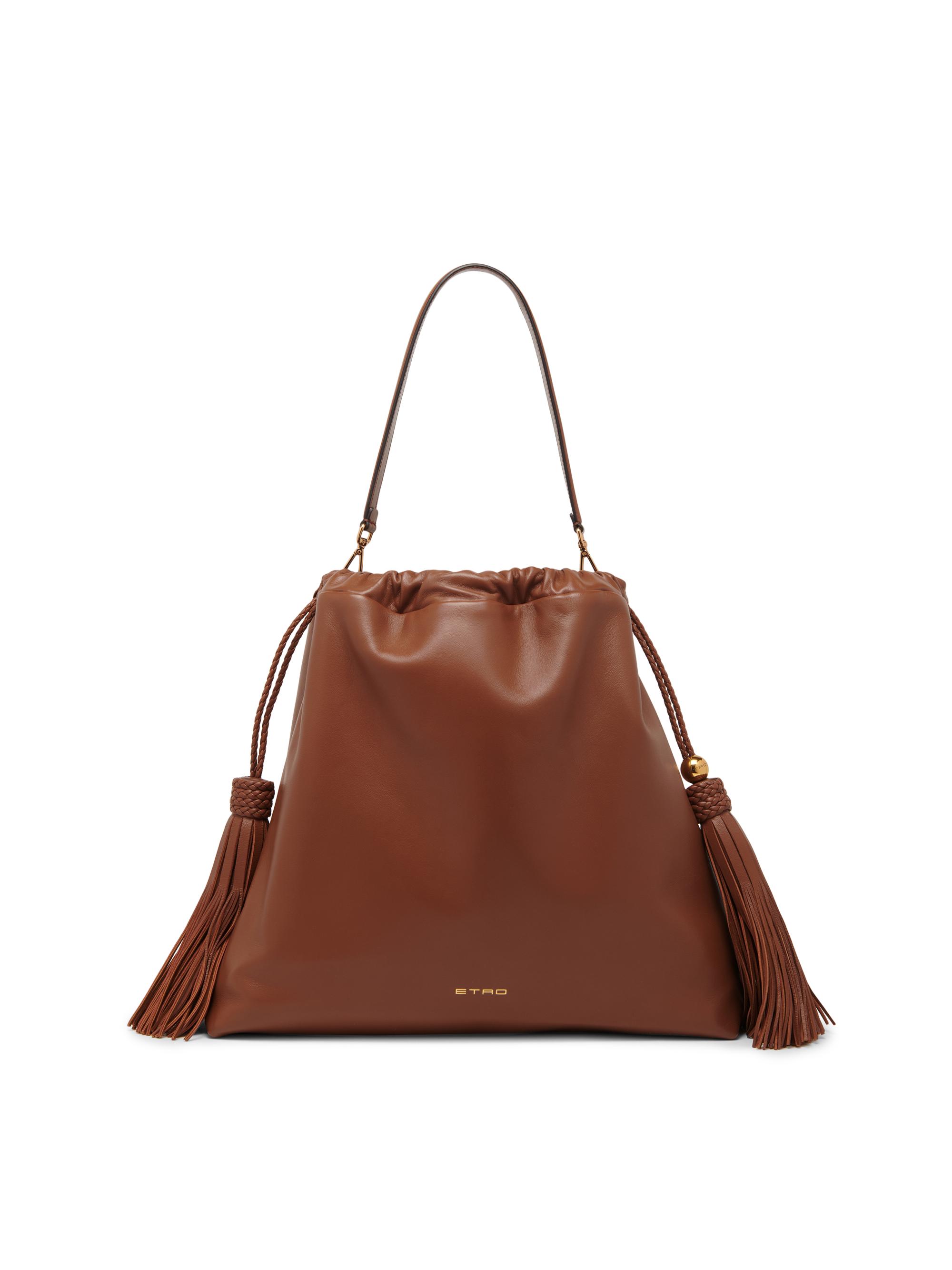 Etro Women's Kalispera  Leather Shoulder Bag - Walnut | Thumbnail 7