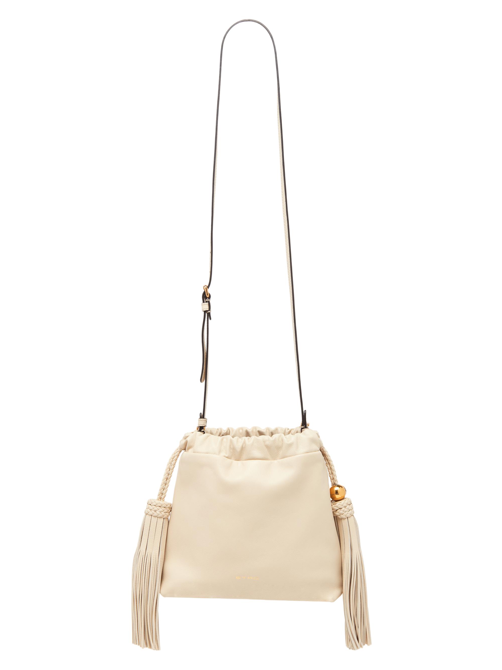Etro Women's Kalispera Extra-Small Tasseled Leather Shoulder Bag - Cream