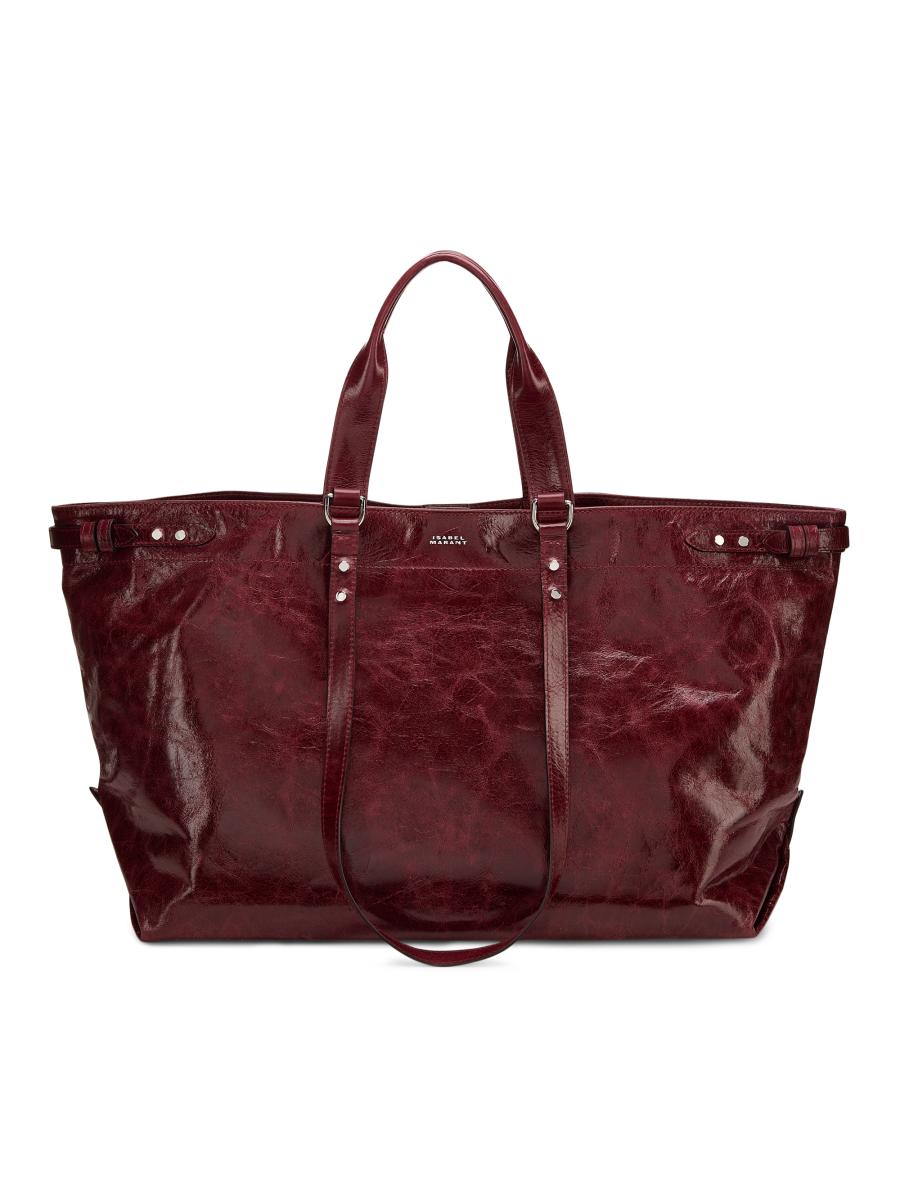 Isabel Marant Women's Winna Leather Tote In Burgundy