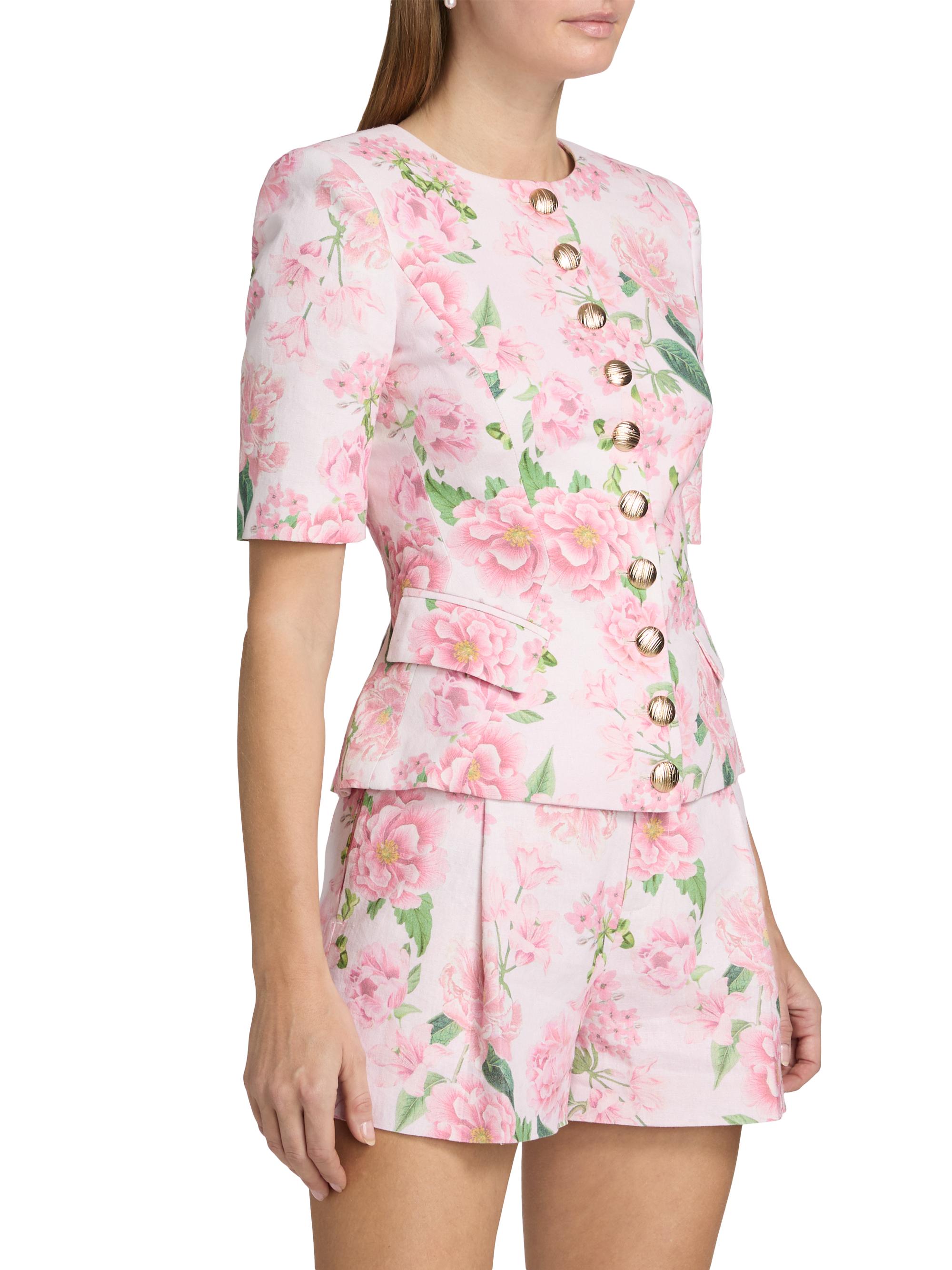 Generation Love Adriana Floral Linen Jacket | Saks Fifth Avenue