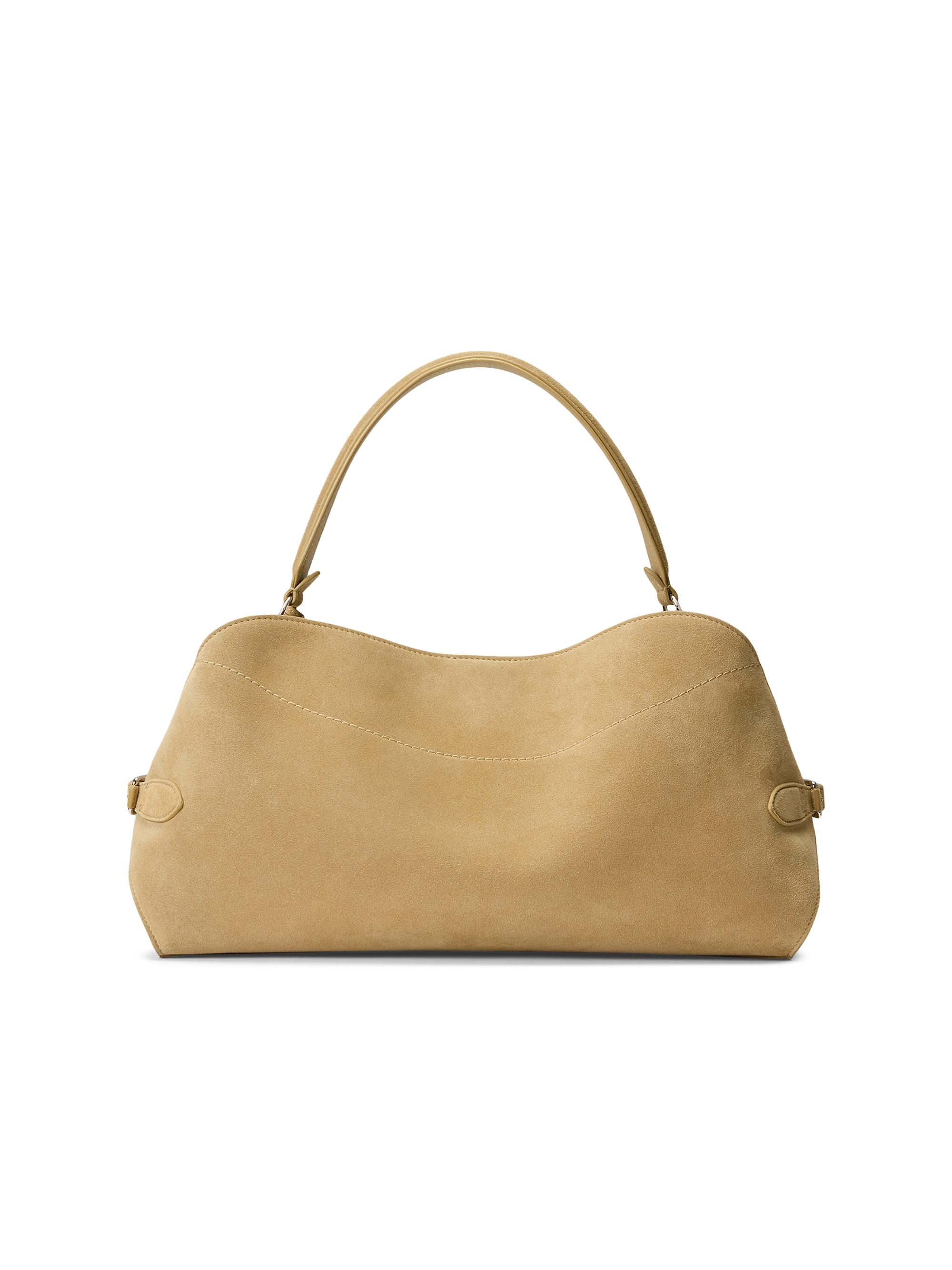 Ralph Lauren Collection Women's The Ralph Suede Shoulder Bag - Tan | Thumbnail 5