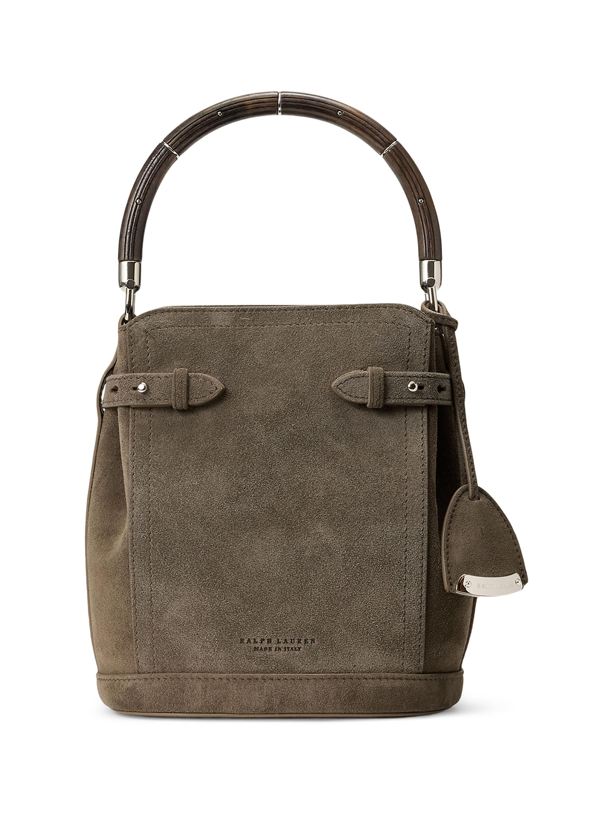Ralph Lauren Collection Women's The Ralph  Suede Bucket Bag - Dark Taupe