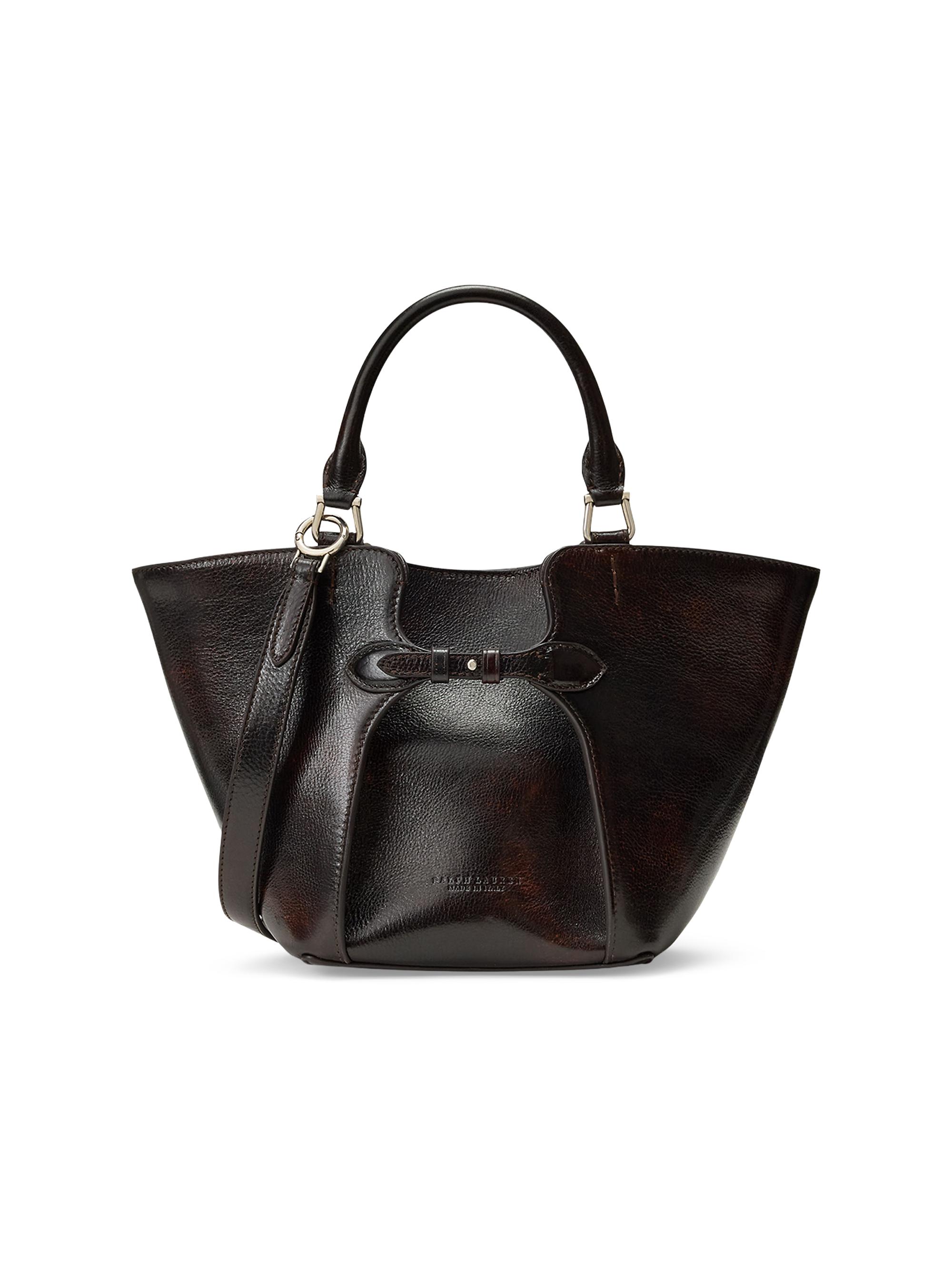 Ralph Lauren Collection Women's The Ralph Mini Belted Leather Tote Bag - Vintage Brown | Thumbnail 5