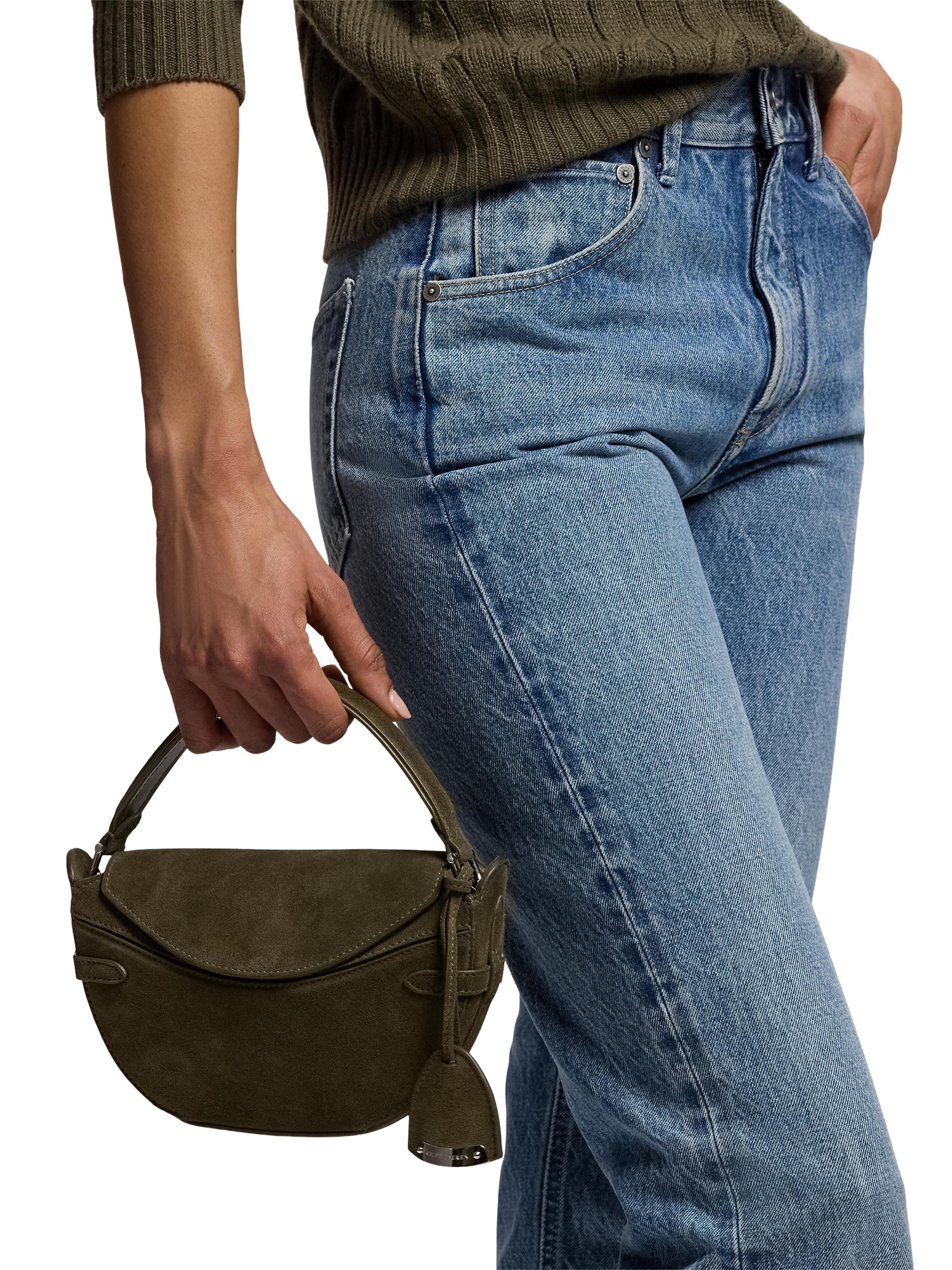 Ralph Lauren Collection Women's Mini Suede Crossbody Bag - Cypress | Thumbnail 2