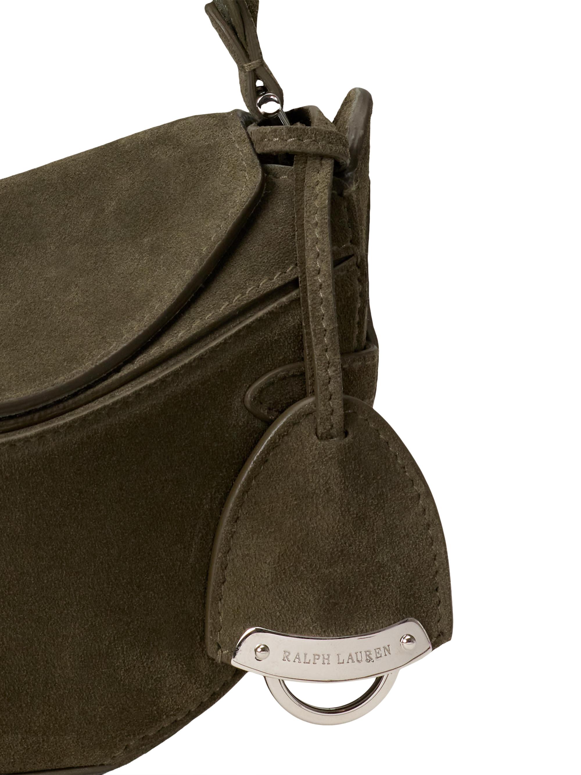 Ralph Lauren Collection Women's Mini Suede Crossbody Bag - Cypress | Thumbnail 8