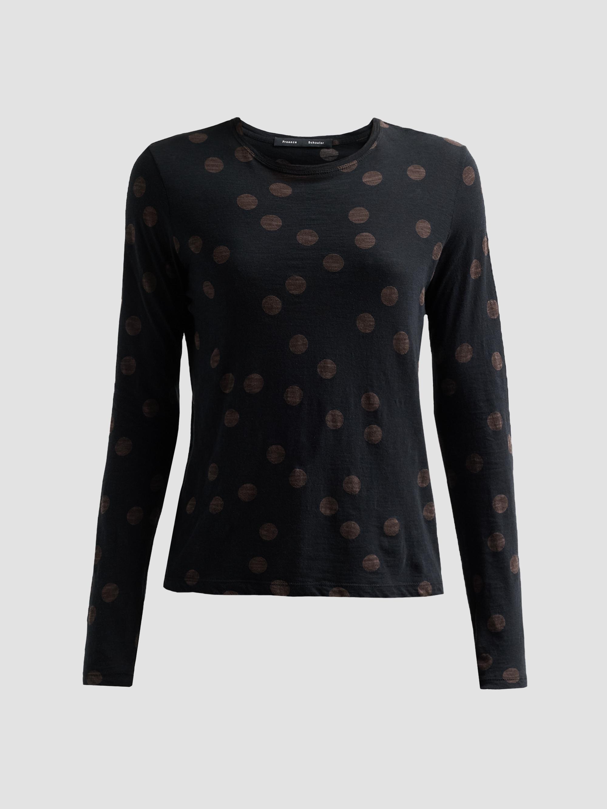 Proenza Schouler Women's Mia Polka Dot Jersey Top - Black Multi | Thumbnail 6
