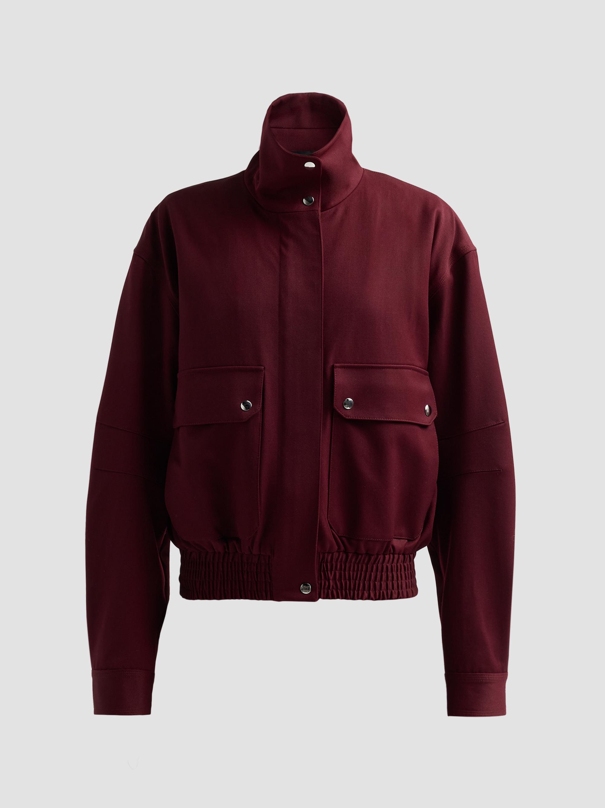 Proenza Schouler Women's Aviva Wool-Blend Jacket - Oxblood | Thumbnail 6
