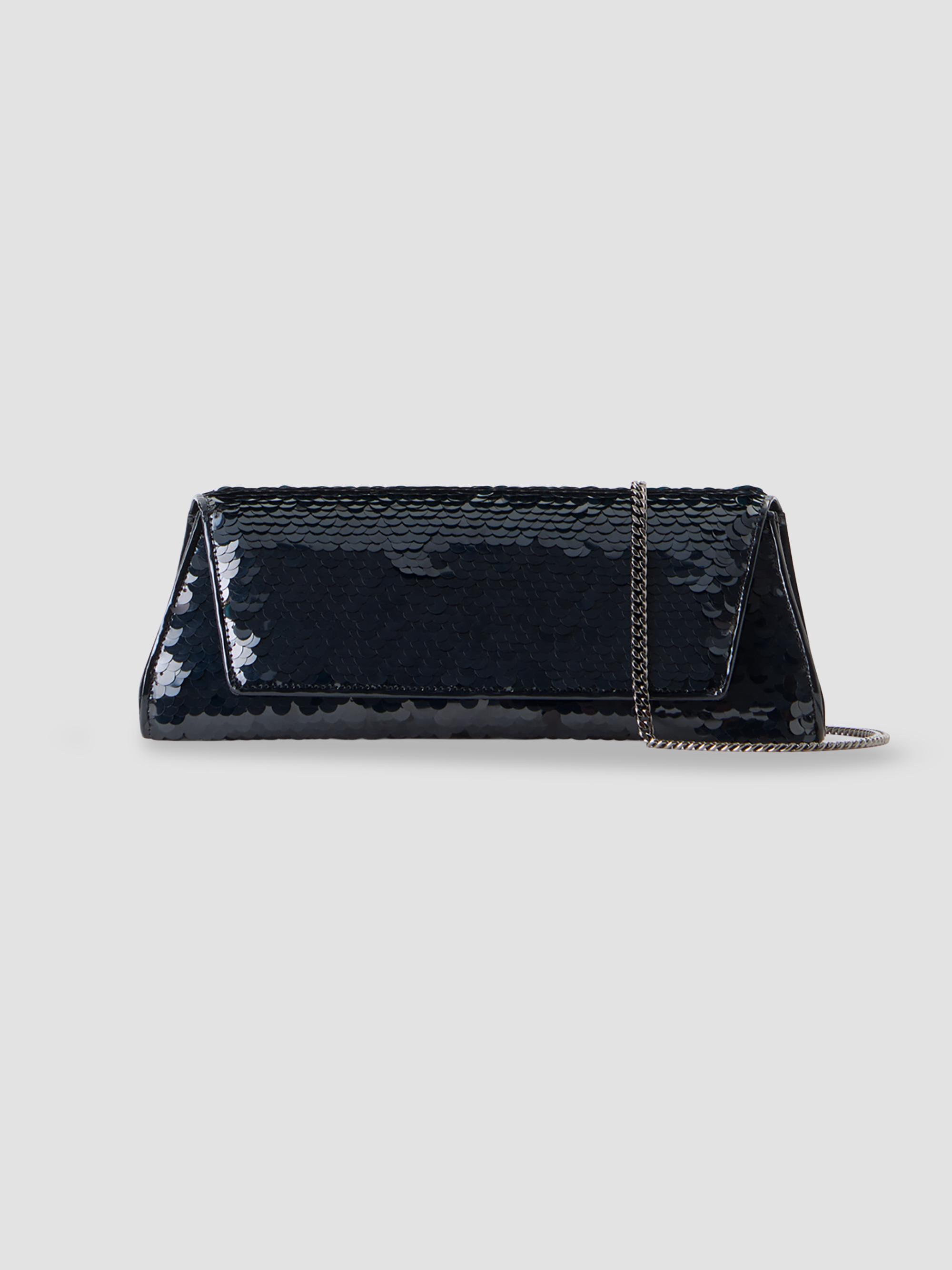 Akris Women's Anouk Small Seqiun Trapezoid Clutch - Black | Thumbnail 6