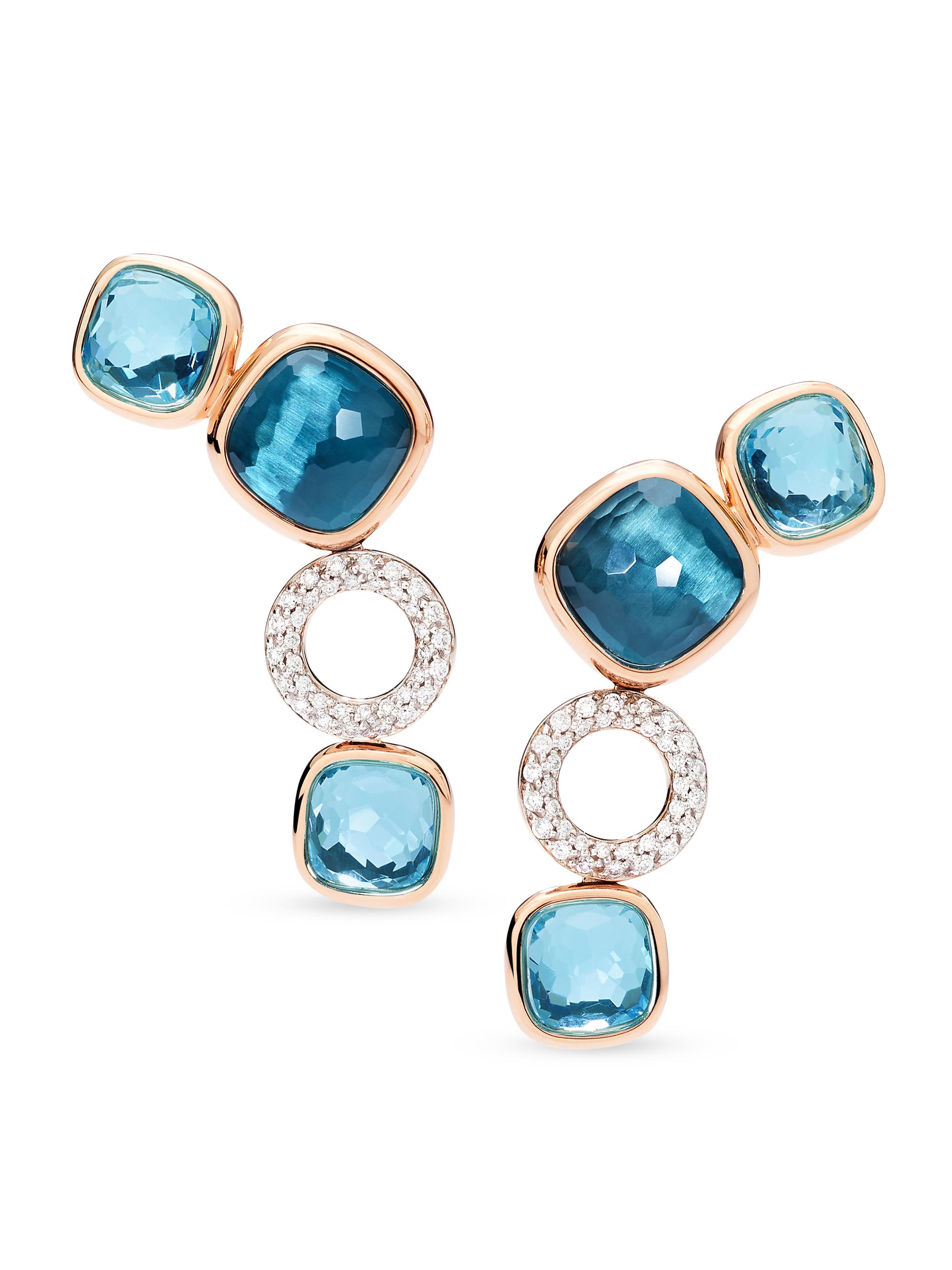 Pomellato Women's Nudo Two-Tone 18K Gold & Multi-Stone Ear Climbers - Rose Gold - Women's Jewelry And Watches