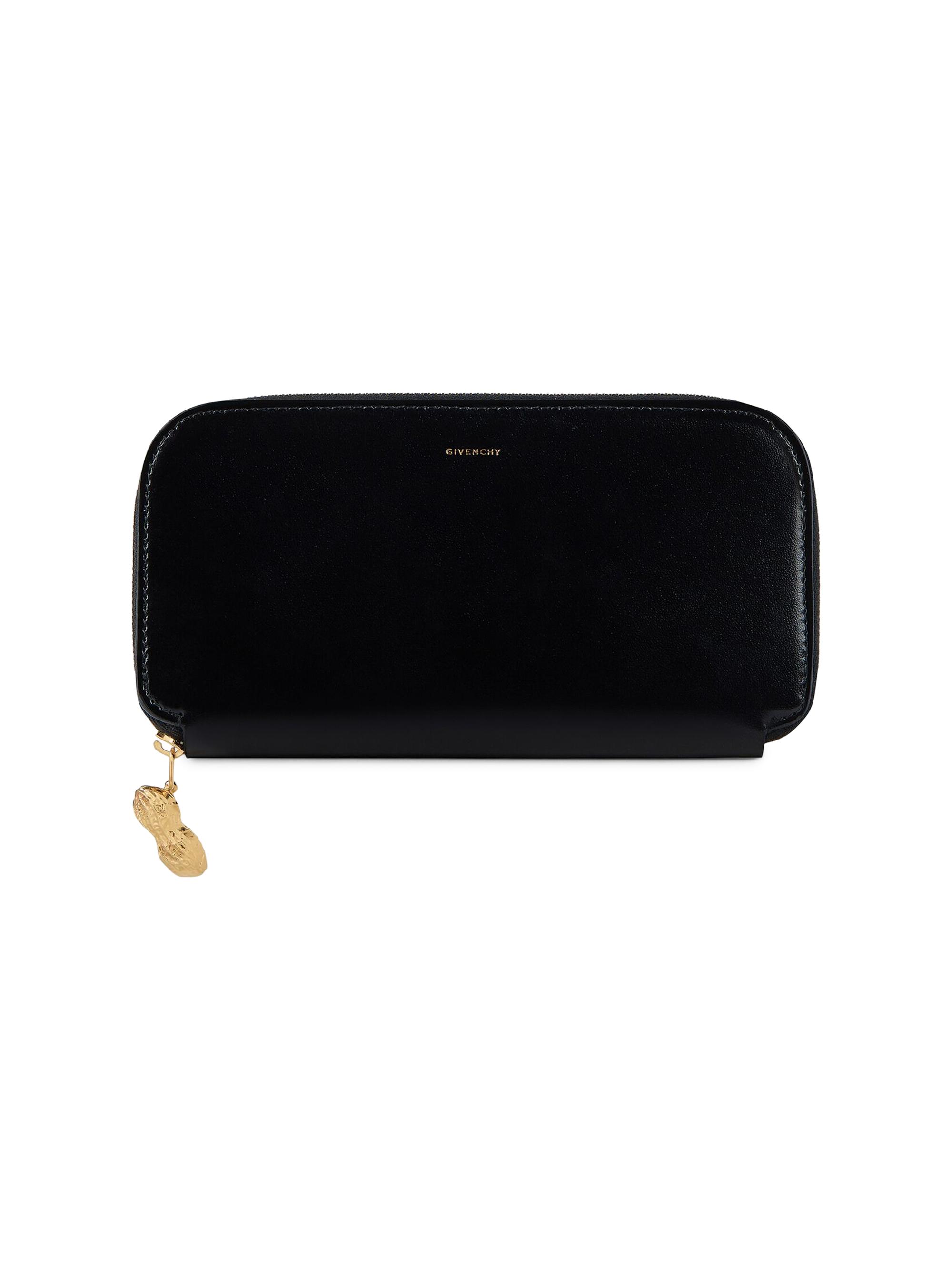 Givenchy Women's Lucky Charms Zipped Card Holder in Box Leather - Black