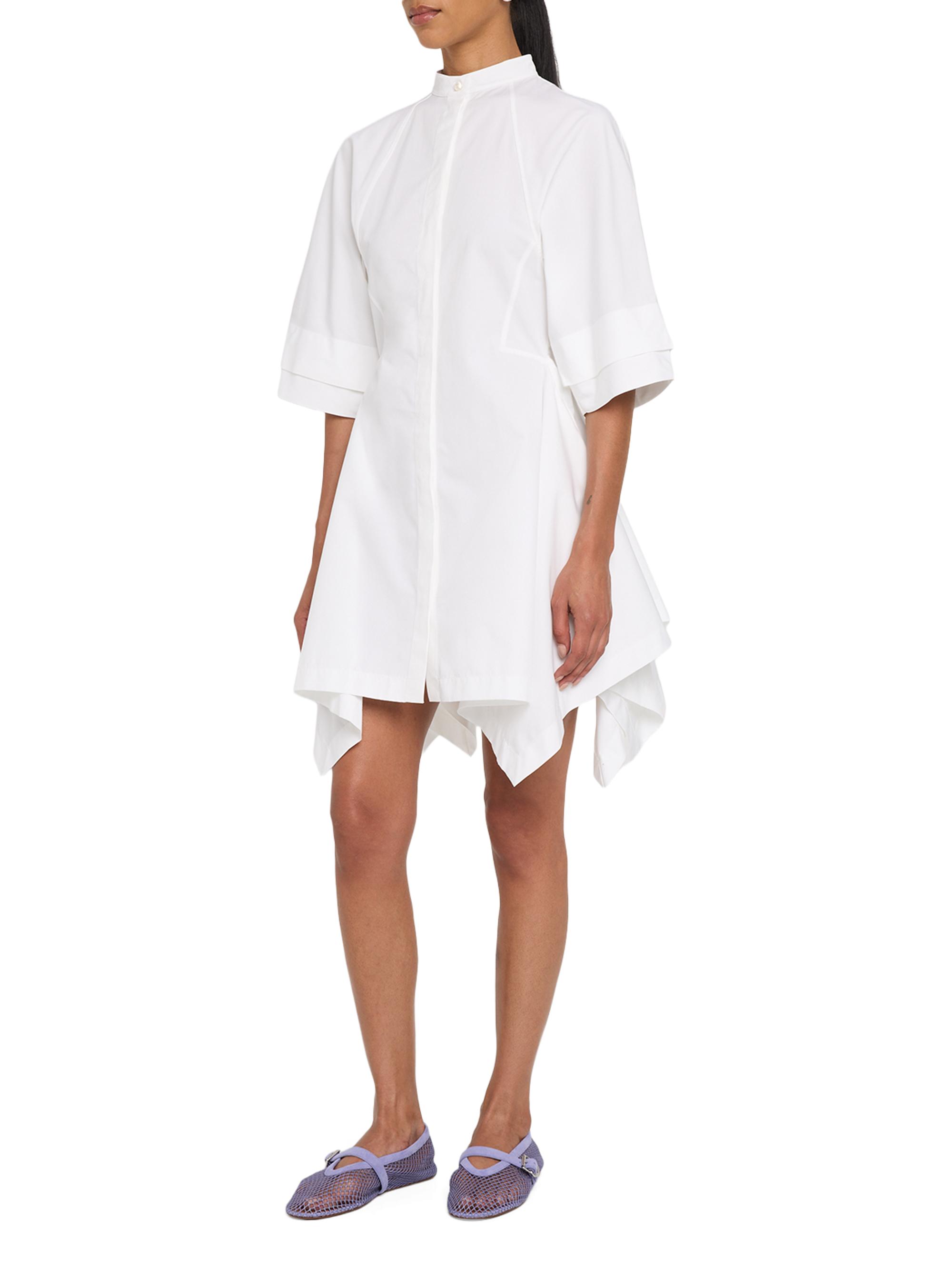 handkerchief hem shirt dress j crew NWT women's handkerchief hem shirt dress size M blue Q4