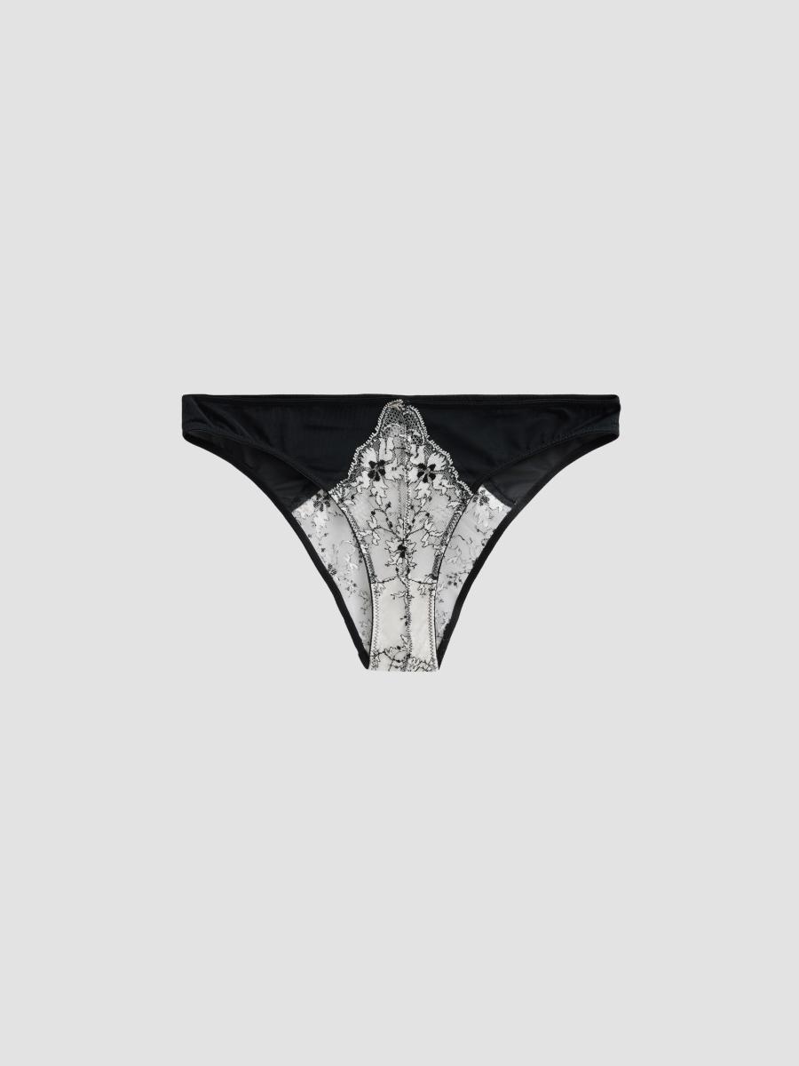 Kiki de Montparnasse Noir et Blanc Lace Panties | Saks Fifth Avenue