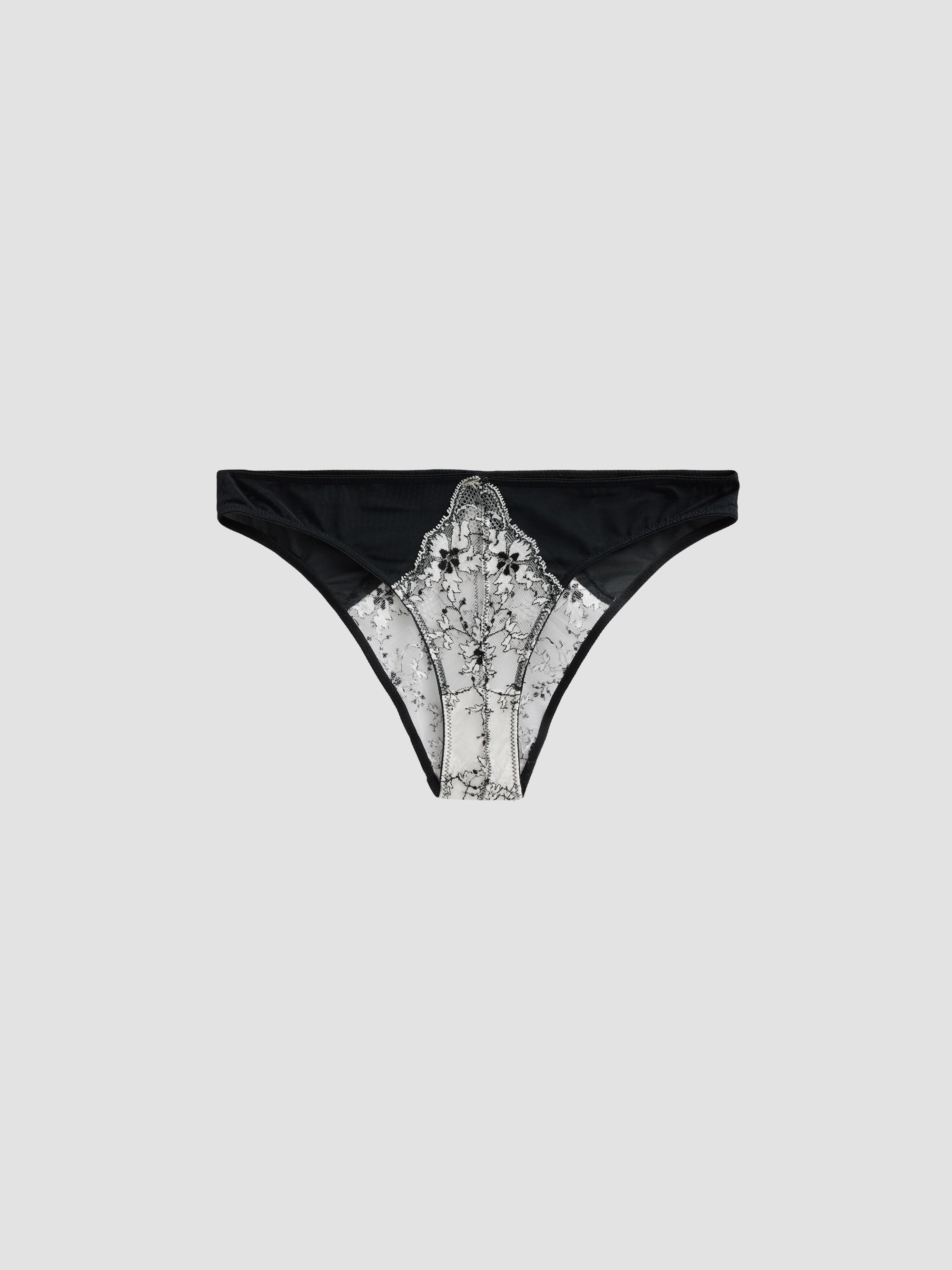 Kiki de Montparnasse Women's Noir et Blanc Lace Panties - Black - Women's Clothing