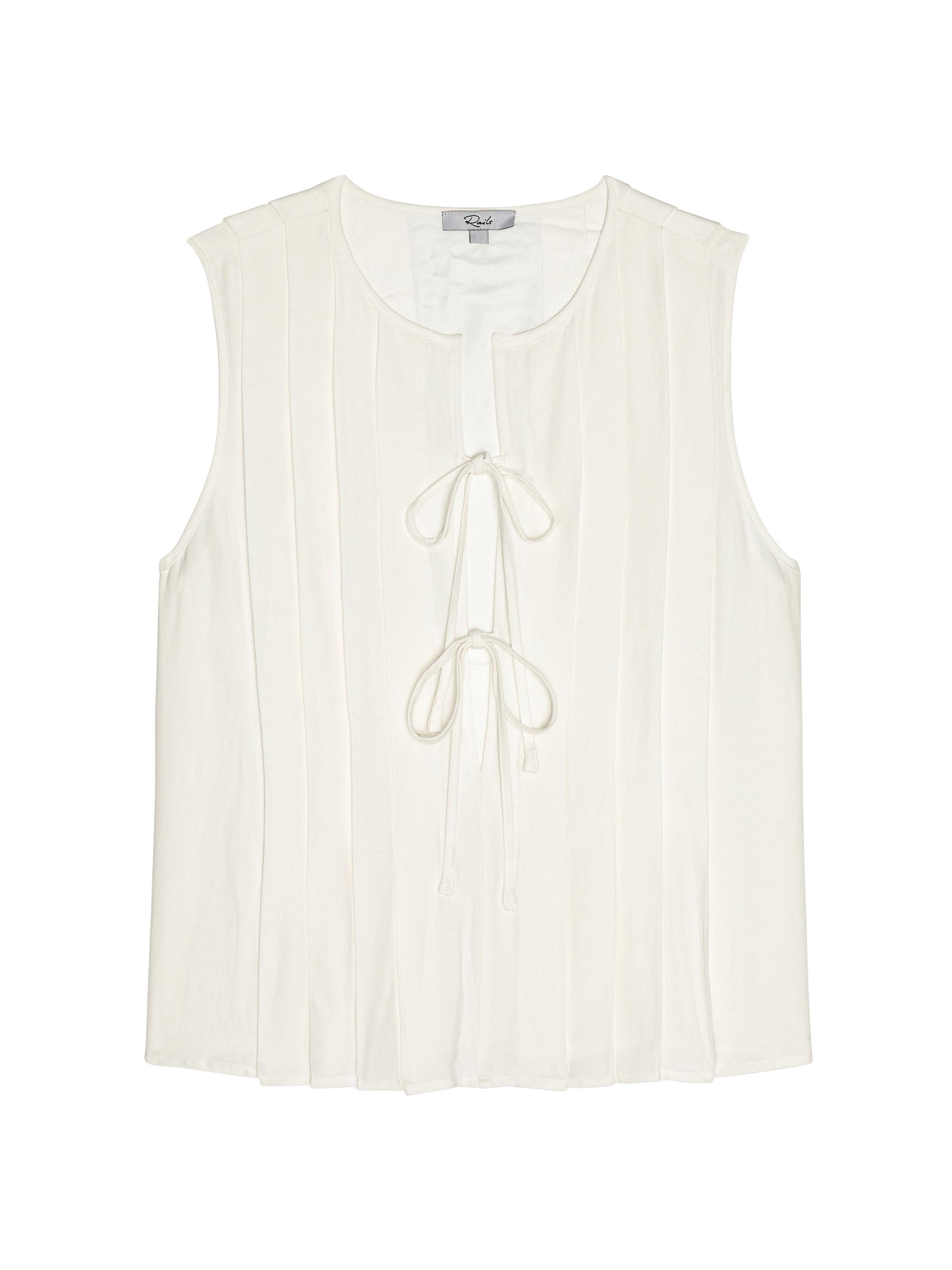 Rails Women's Aja Pleated Tie-Front Top -