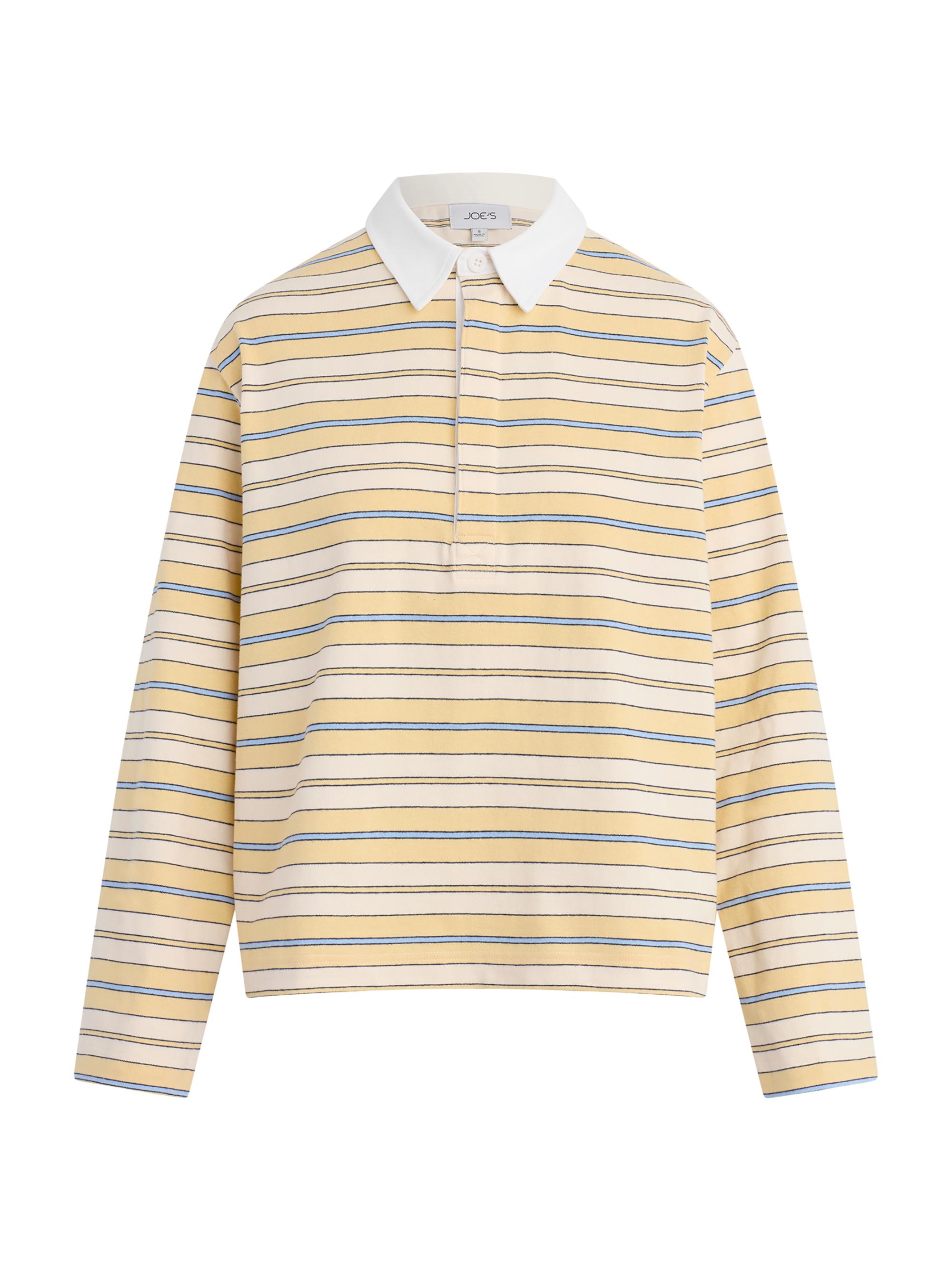 Joe's Jeans Women's The Dylan Oversized Rugby Shirt - Panna Cotta Multi