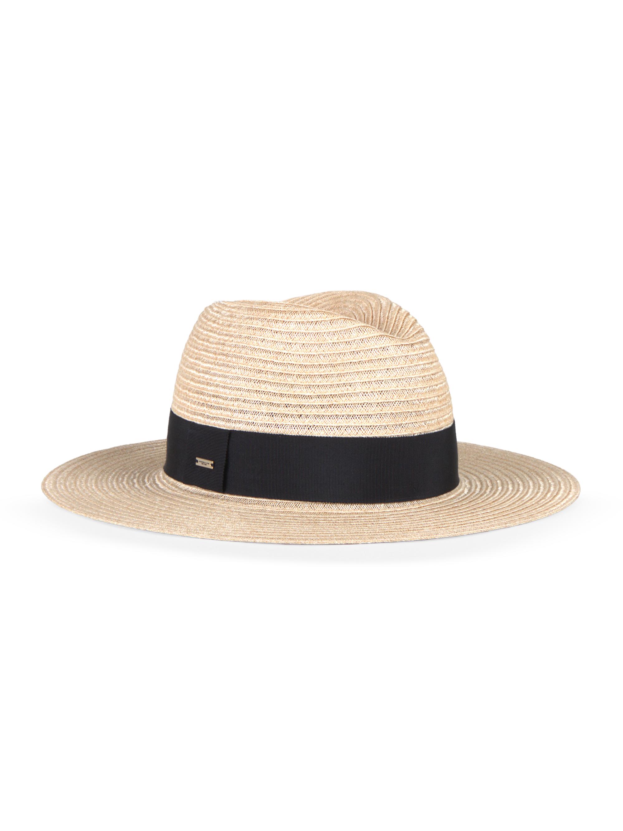 Eugenia Kim Women's Courtney Grosgrain Packable Fedora - Natural