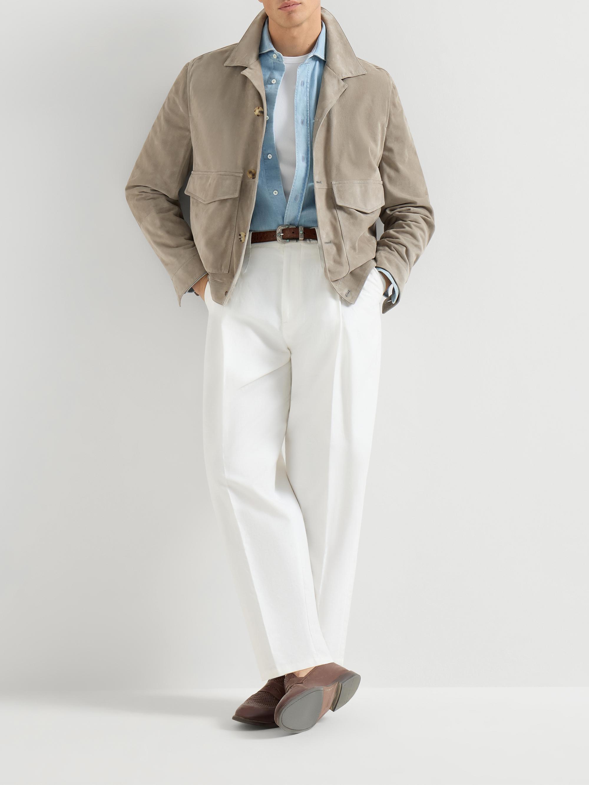 Brunello Cucinelli Suede Unlined Outerwear Jacket | Saks Fifth Avenue