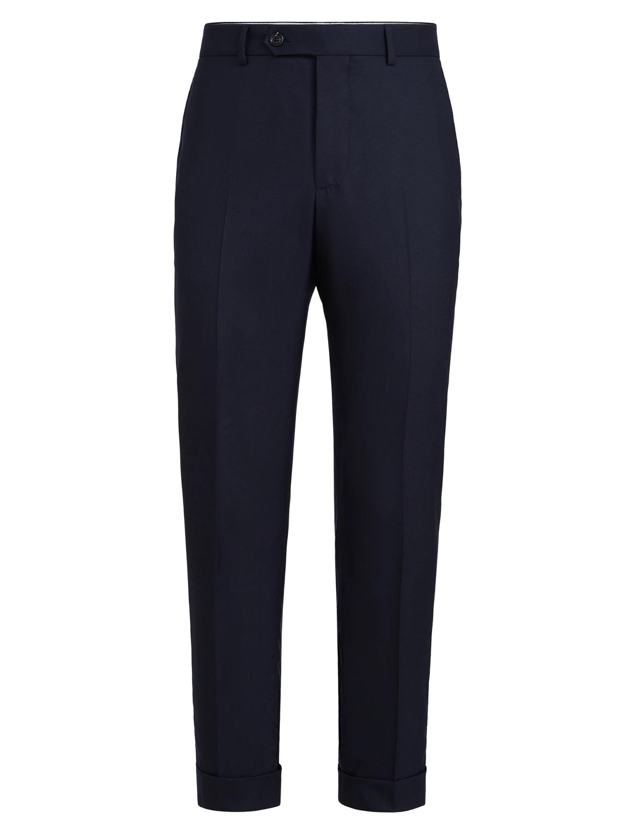 Brunello Cucinelli Men's Lightweight Cashmere Trousers - Navy Blue