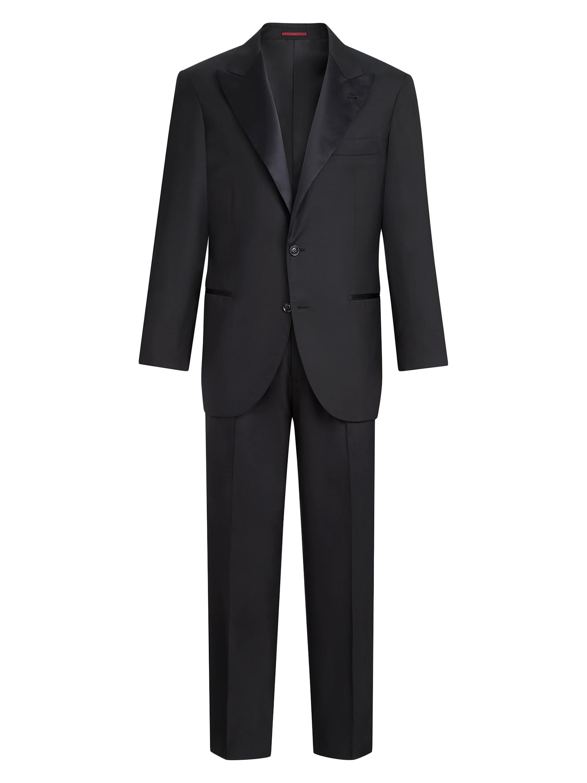 Brunello Cucinelli Tuxedo with Peak Lapel Jacket and Trousers with