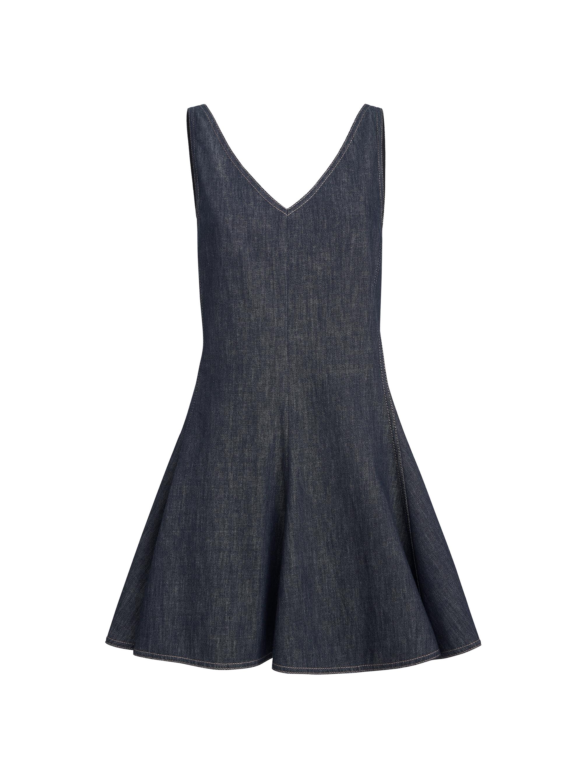 Brunello Cucinelli Women's Cotton Denim Effect Twill Mini Dress - Dark Denim