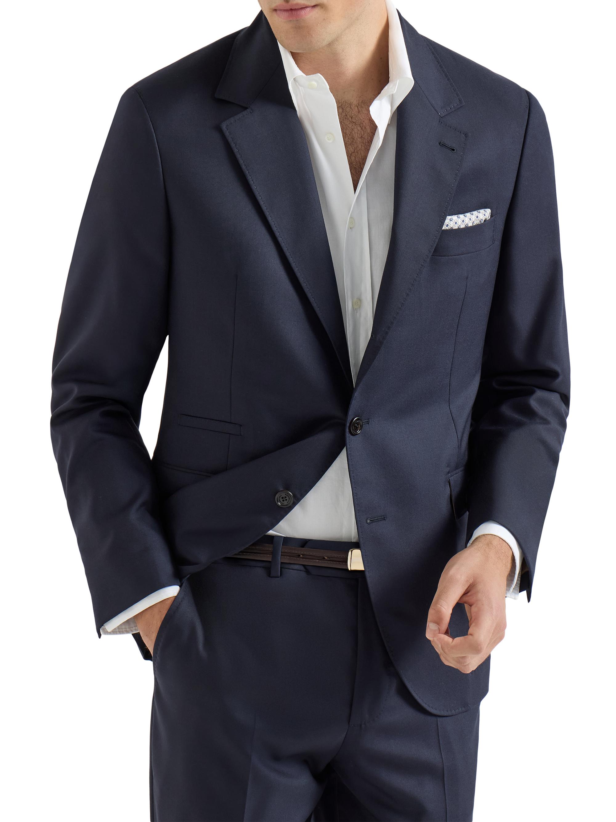Brunello Cucinelli Men's Lightweight Cashmere Blazer - Navy Blue