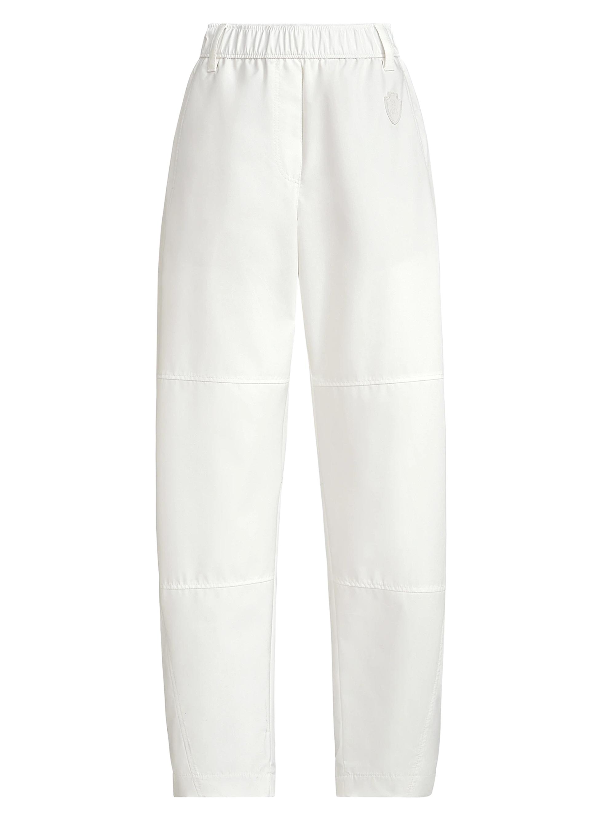 Brunello Cucinelli Women's Nylon Ergonomic Track Trousers - White