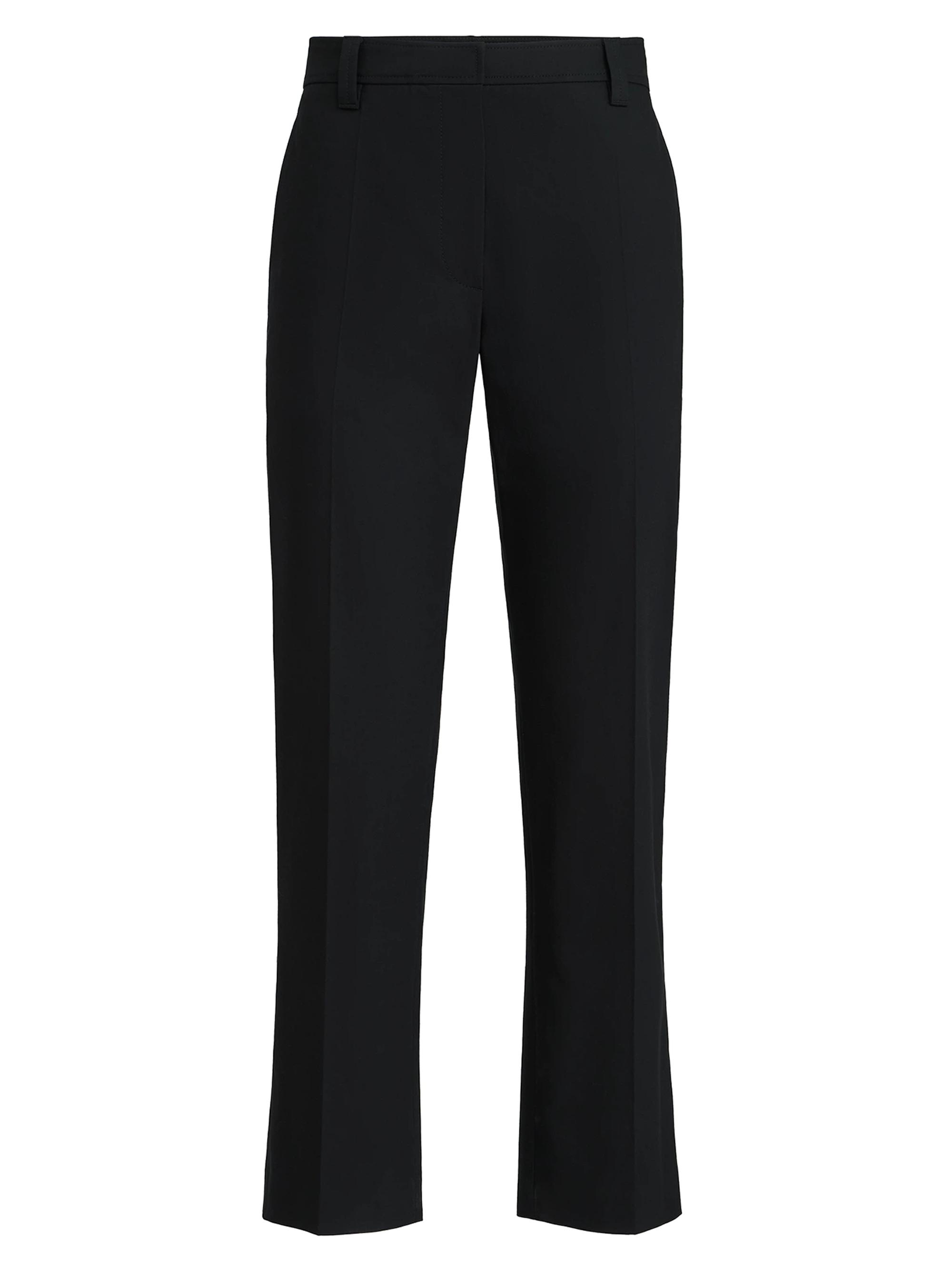 Brunello Cucinelli Women's Stretch Twisted Cotton Twill Cigarette Trousers - Black