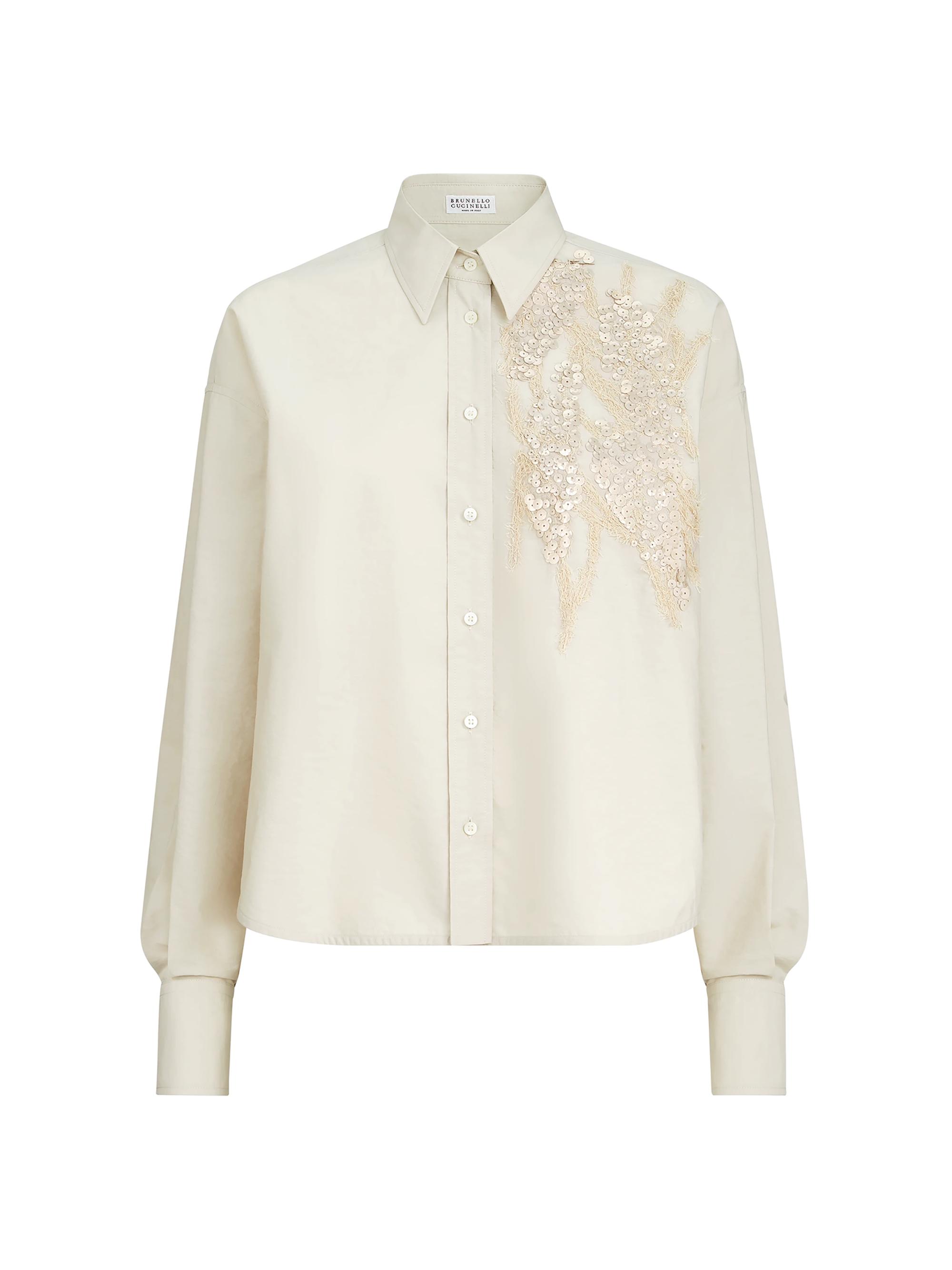 Brunello Cucinelli Women's Techno Cotton Poplin Shirt - Panama