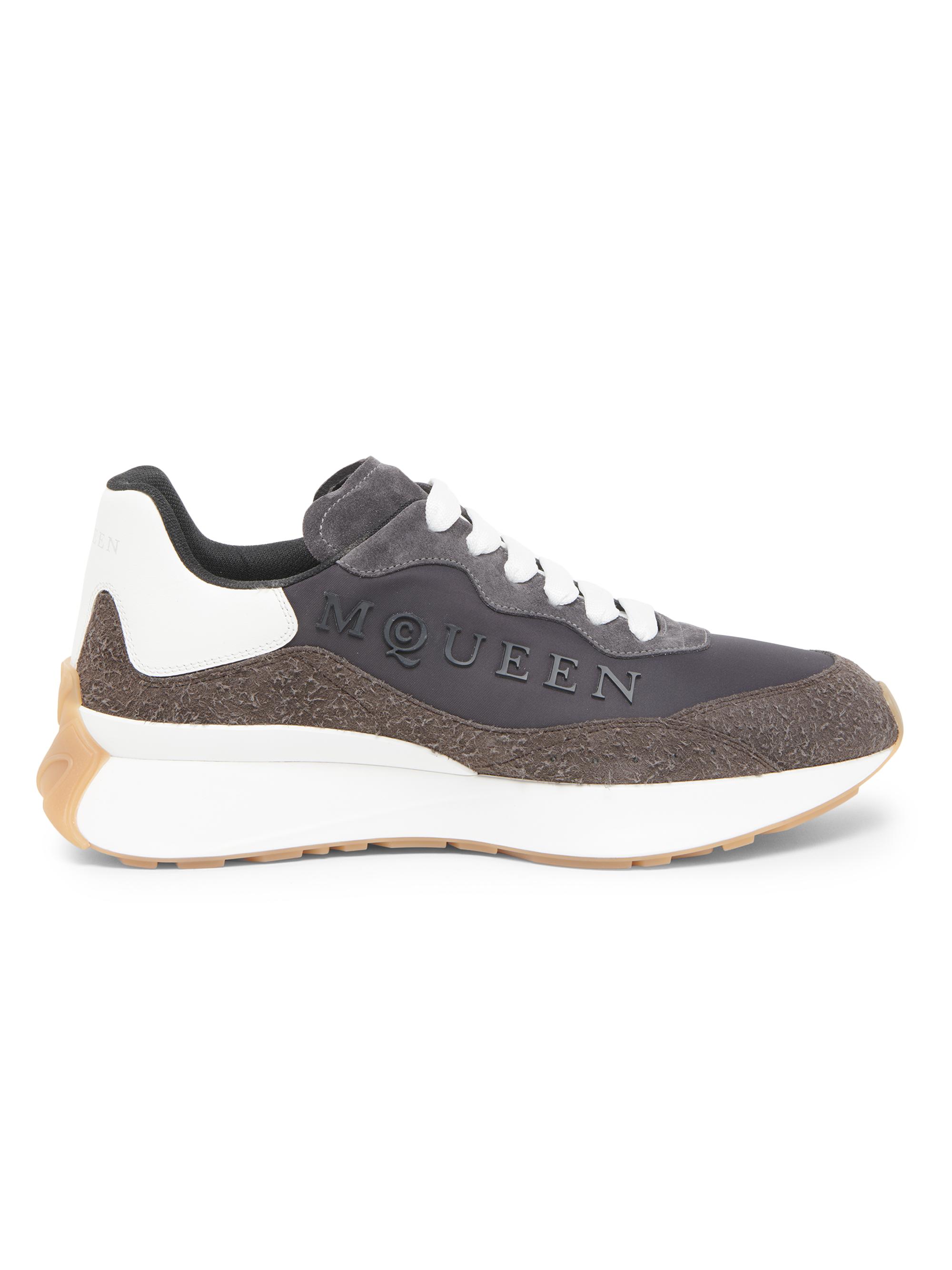 McQueen Men's Sprint Runner Low-Top Sneakers - Grey White