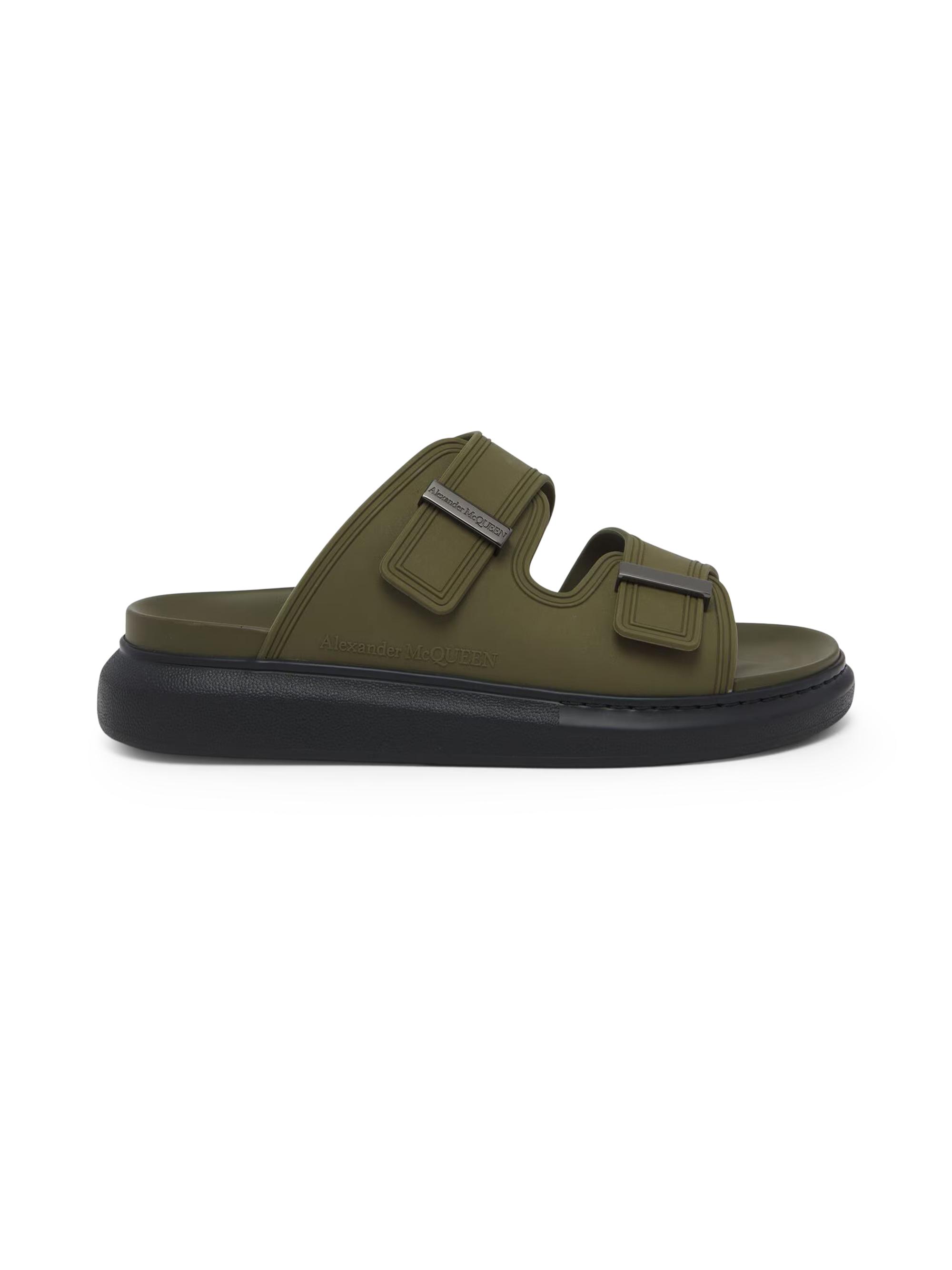 McQueen Men's Hybrid Double-Buckle Sandals - Green