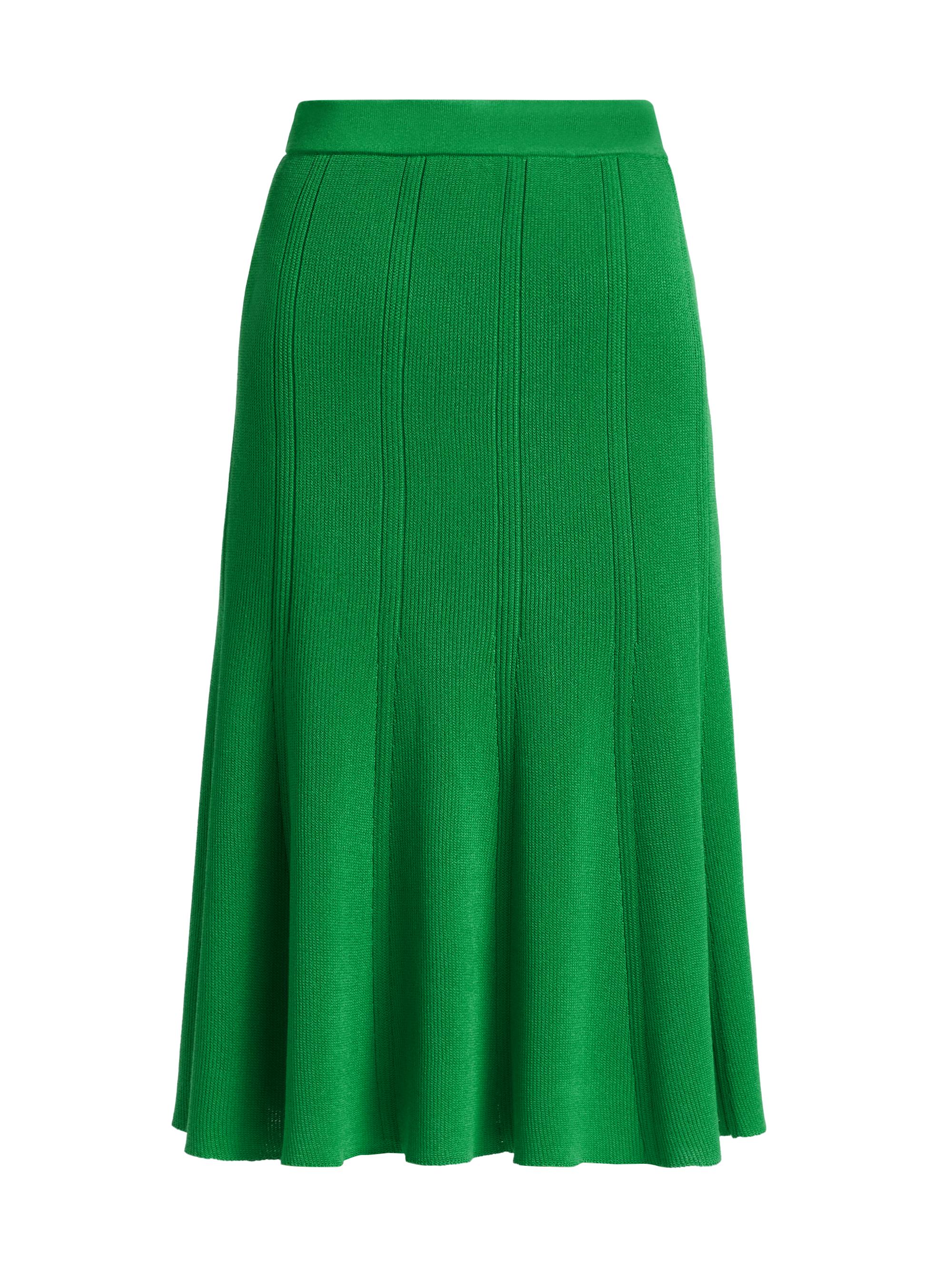 Misook Women's Flared Knitted Knee-Length Skirt - Clover Field