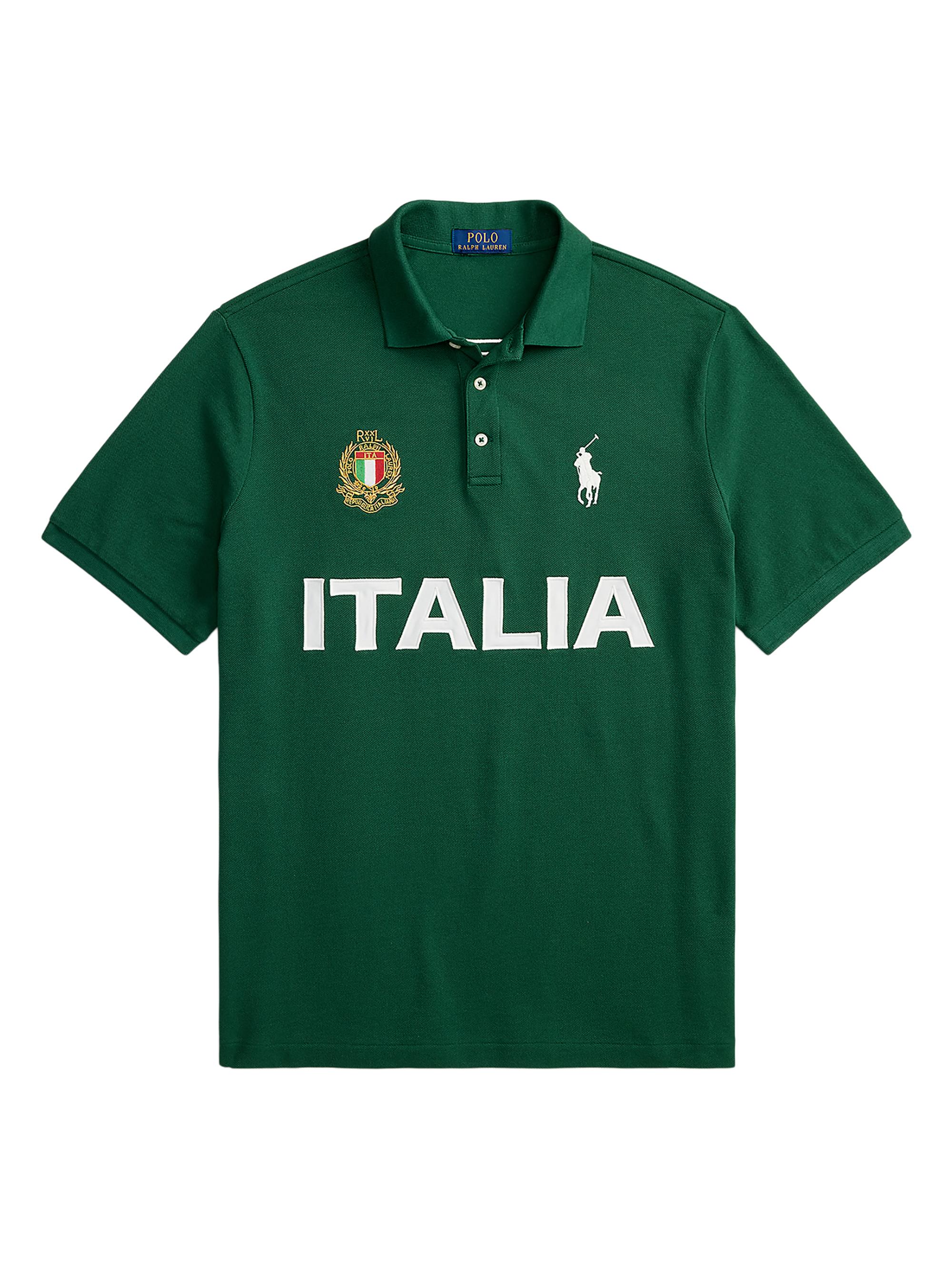 Polo Ralph Lauren Men's Italia Knit Cotton Polo Shirt - New Forest