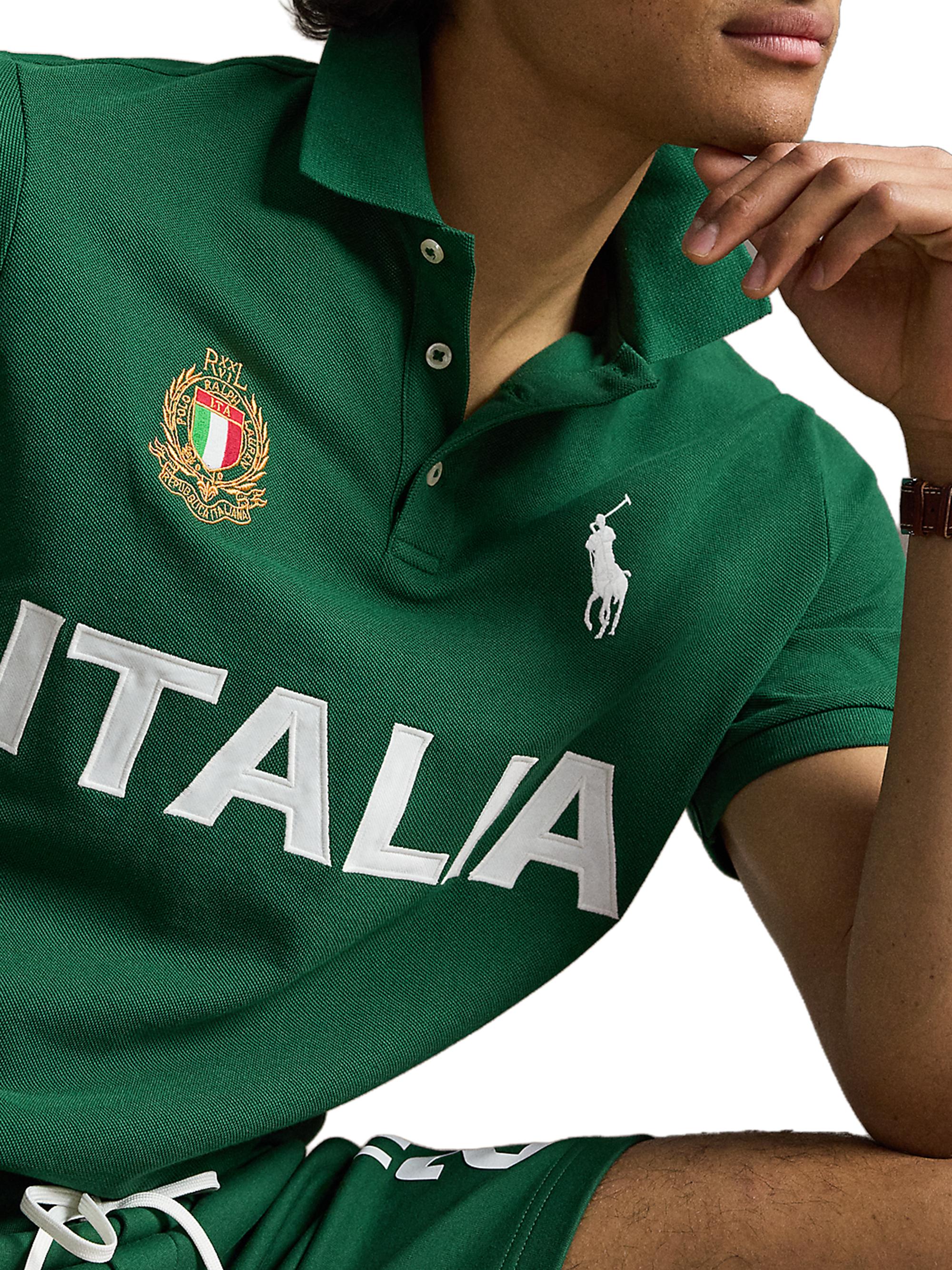 Polo Ralph Lauren Italia Knit Cotton Polo Shirt | Saks Fifth Avenue