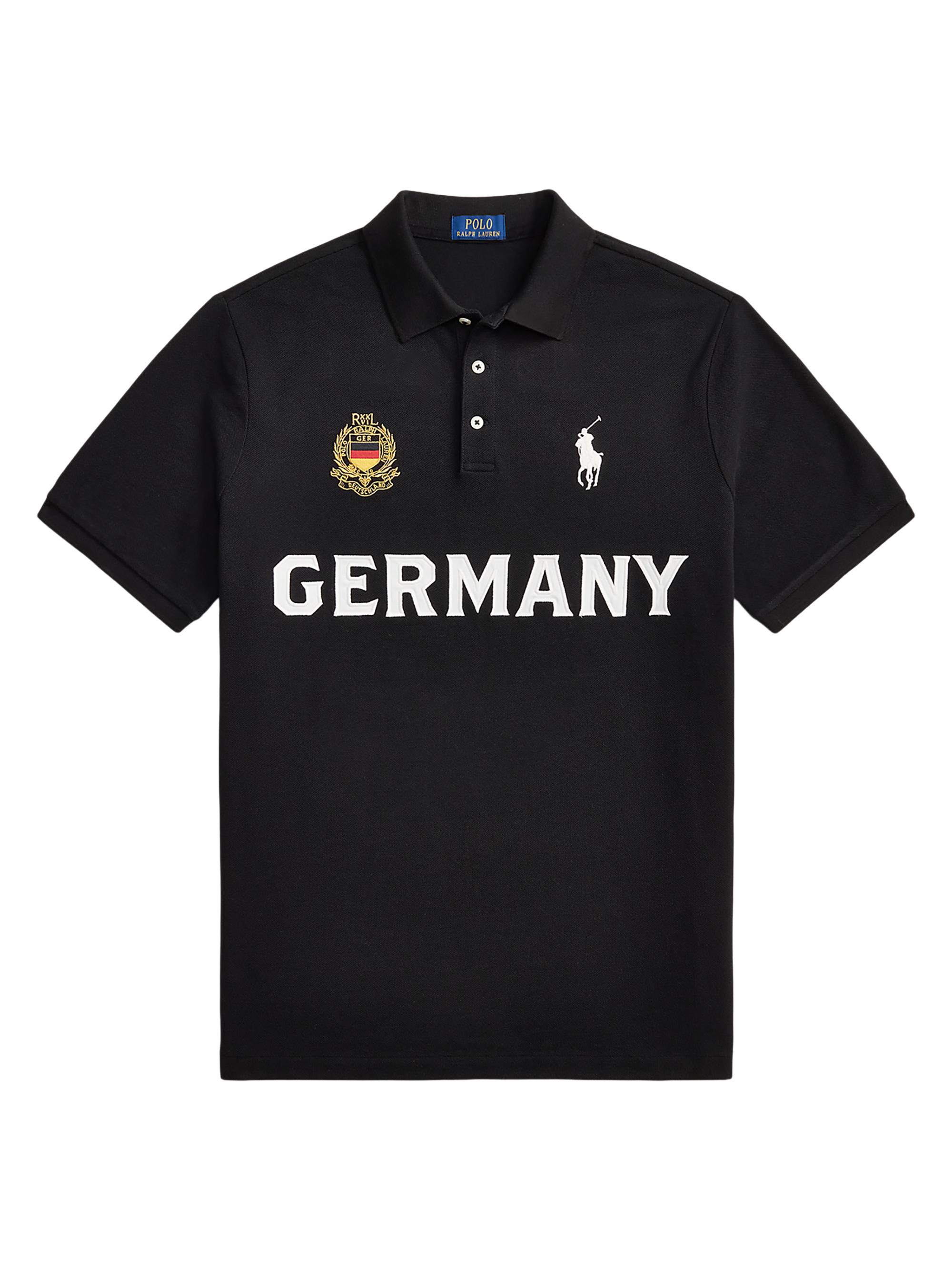 Polo Ralph Lauren Men's Germany Knit Cotton Polo Shirt - Polo Black