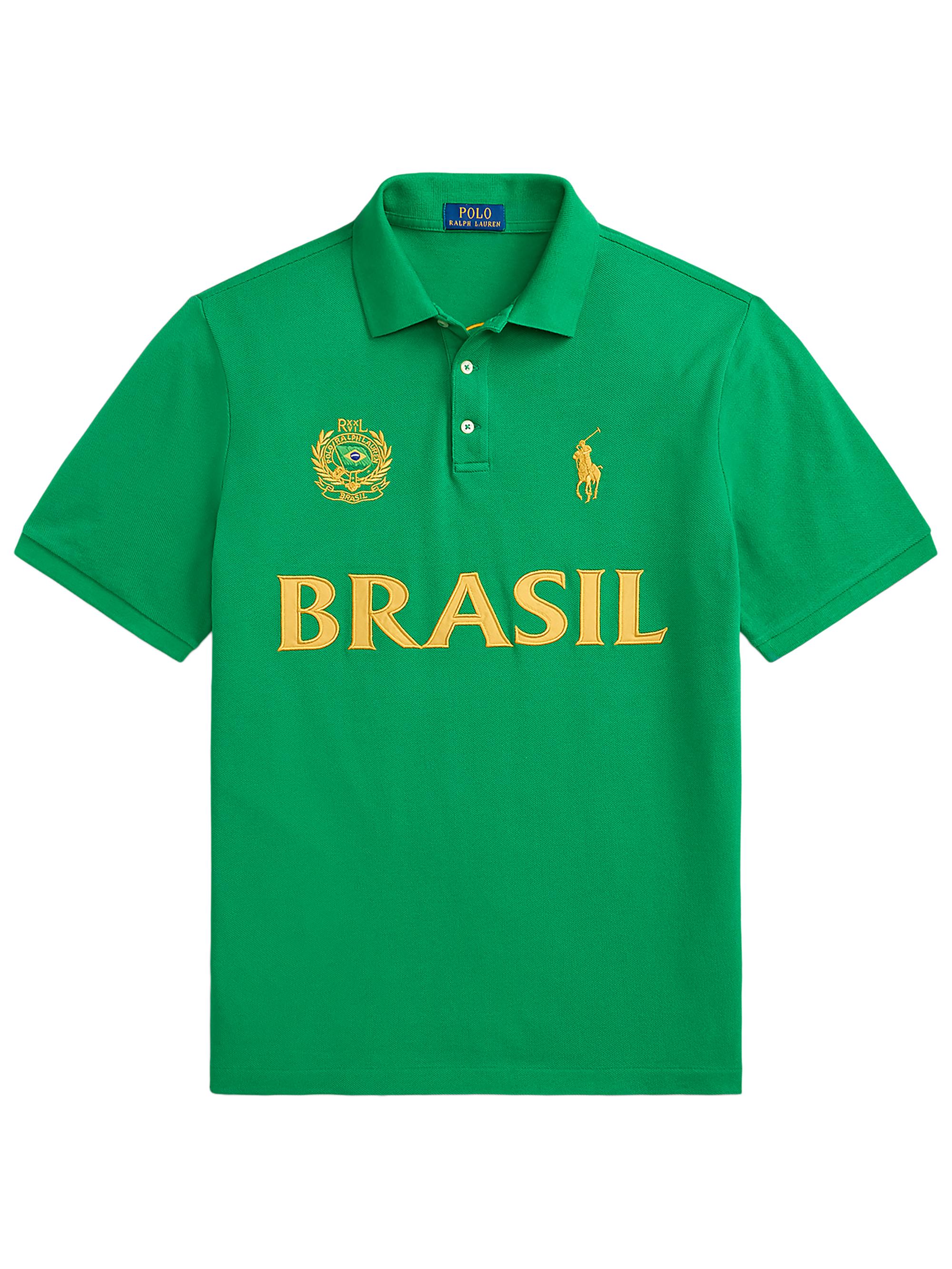 Polo Ralph Lauren Men's Brasil Knit Cotton Polo Shirt - Cruise Green
