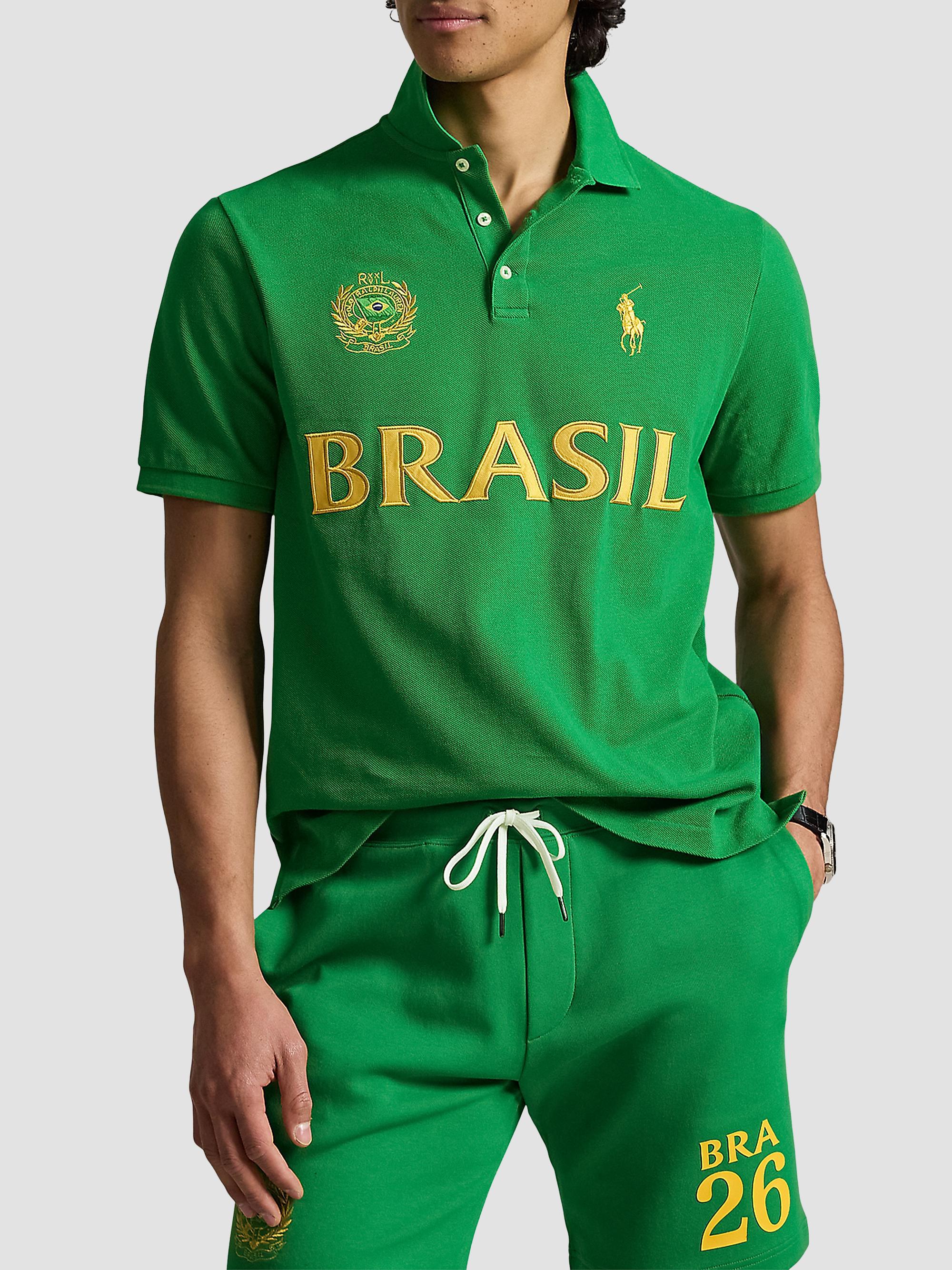 トップス New East Order brazil polo Polo Ralph Lauren Brasil Knit Cotton Polo Shirt | Saks Fifth Avenue