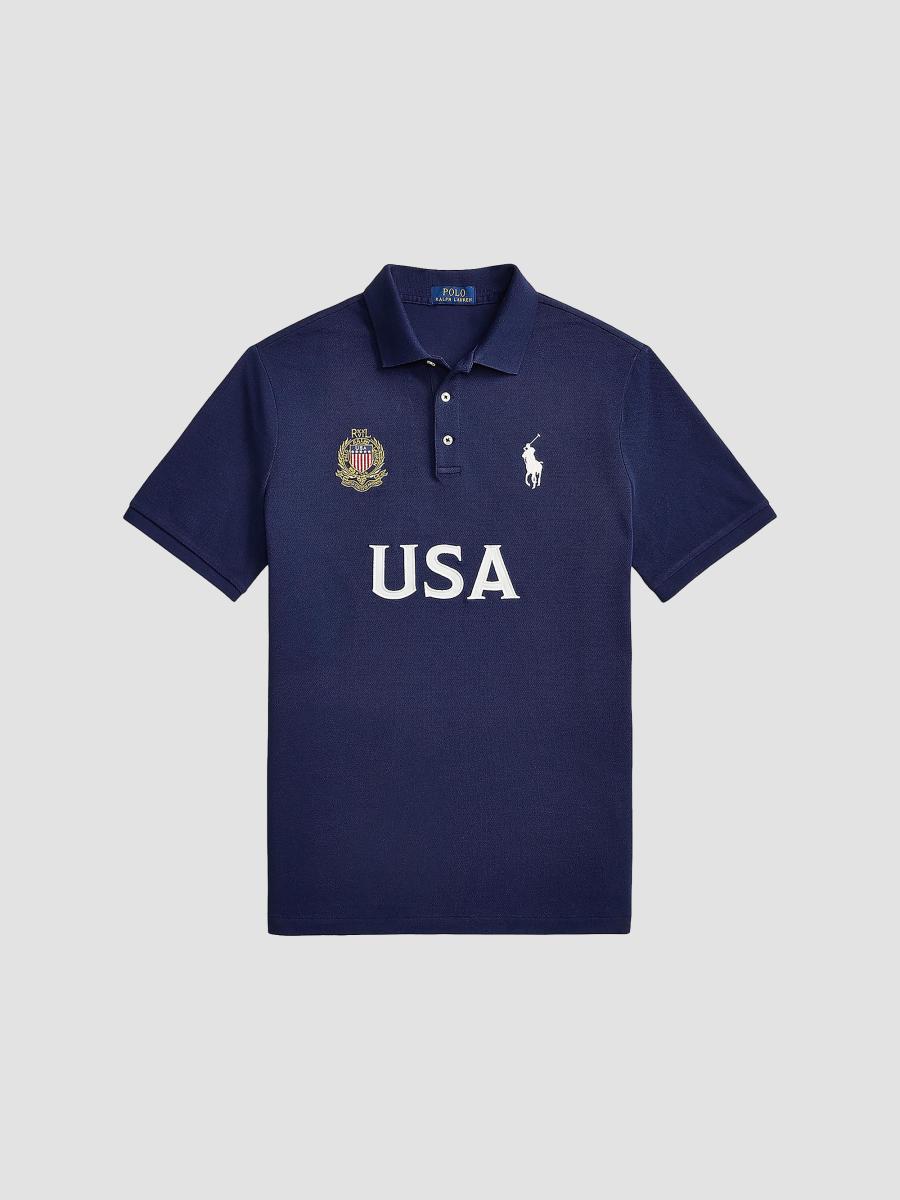 Polo Ralph Lauren USA Knit Cotton Polo Shirt | Saks Fifth Avenue