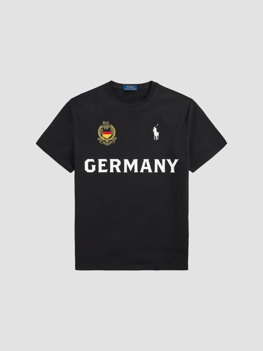 POLO Ralph Lauren GERMANY 黒 希少 Polo Ralph Lauren Germany Crewneck Cotton T-Shirt | Saks Fifth Avenue