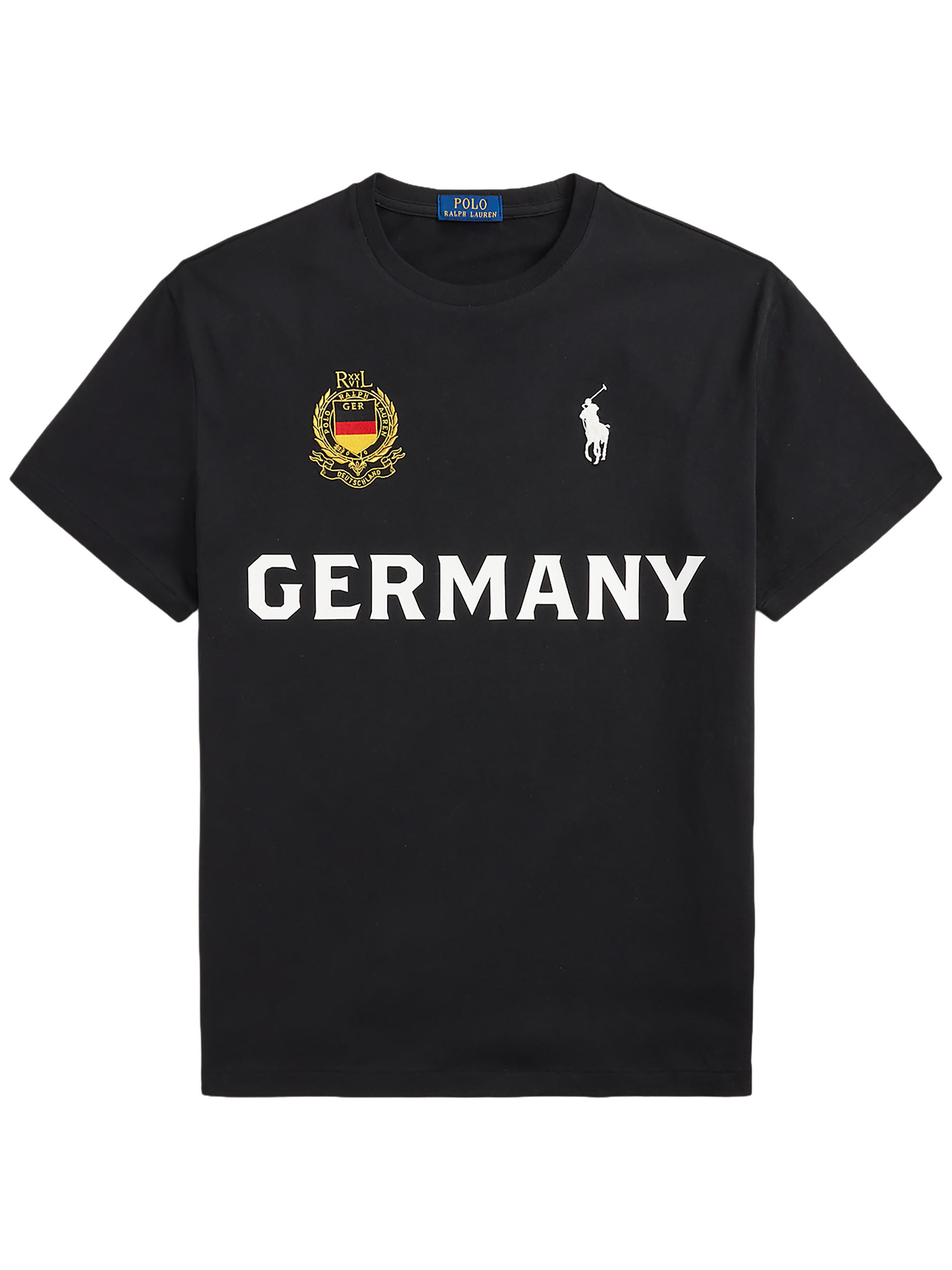 Polo Ralph Lauren Men's Germany Crewneck Cotton T-Shirt - Polo Black
